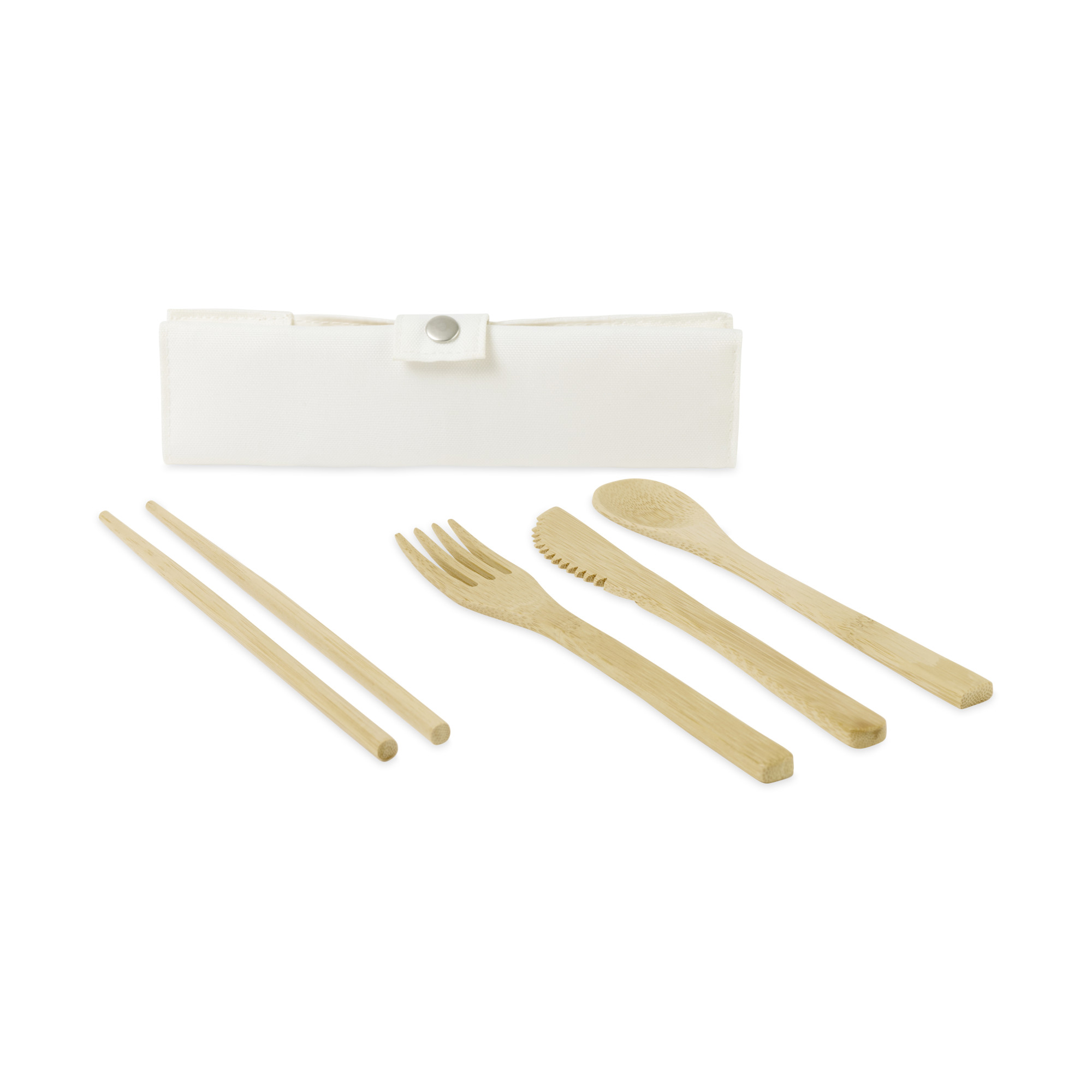 Picture of Zero-Waste Bamboo Utensil Kit - Natural