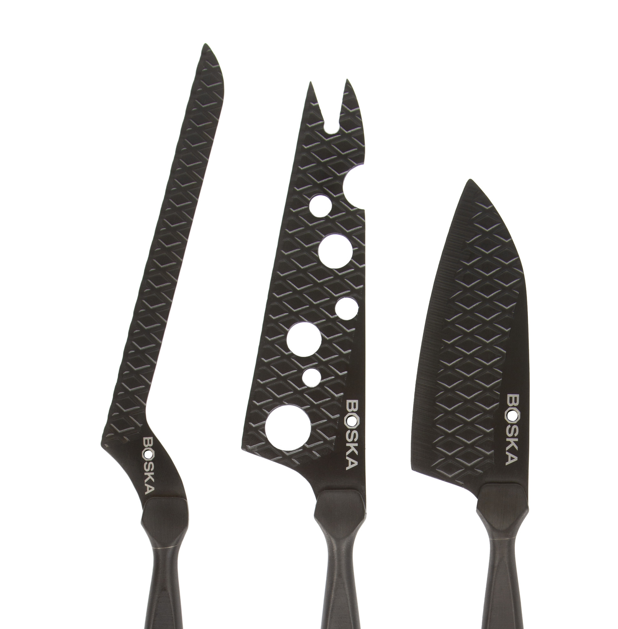 Picture of BOSKA Cheese Knife Set Monaco+ Dark - Black