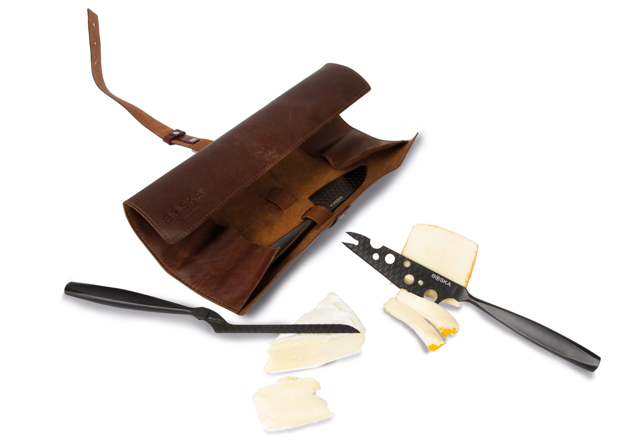 Picture of BOSKA Cheese Knife Set Monaco+ Dark - Black