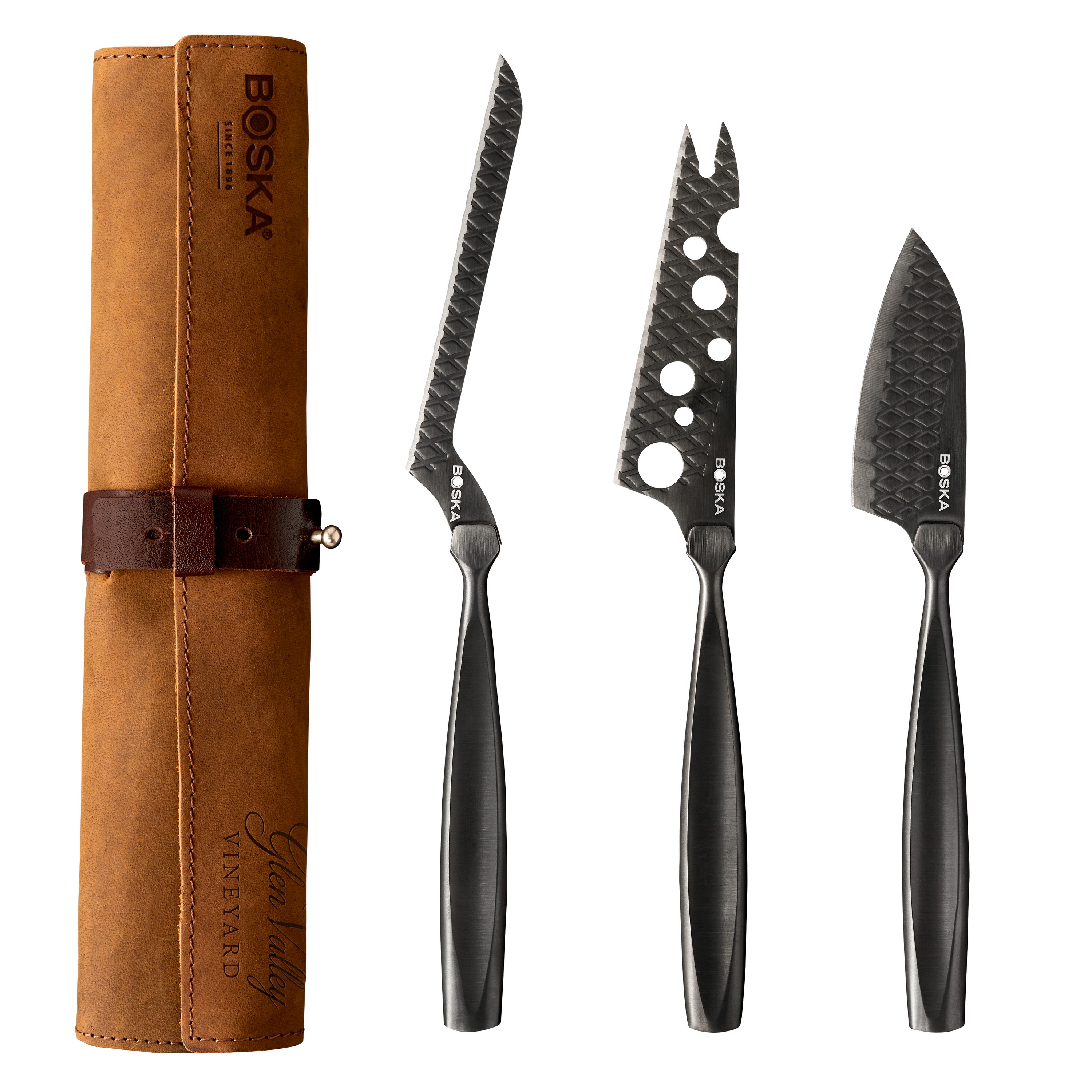 Picture of BOSKA Cheese Knife Set Monaco+ Dark - Black