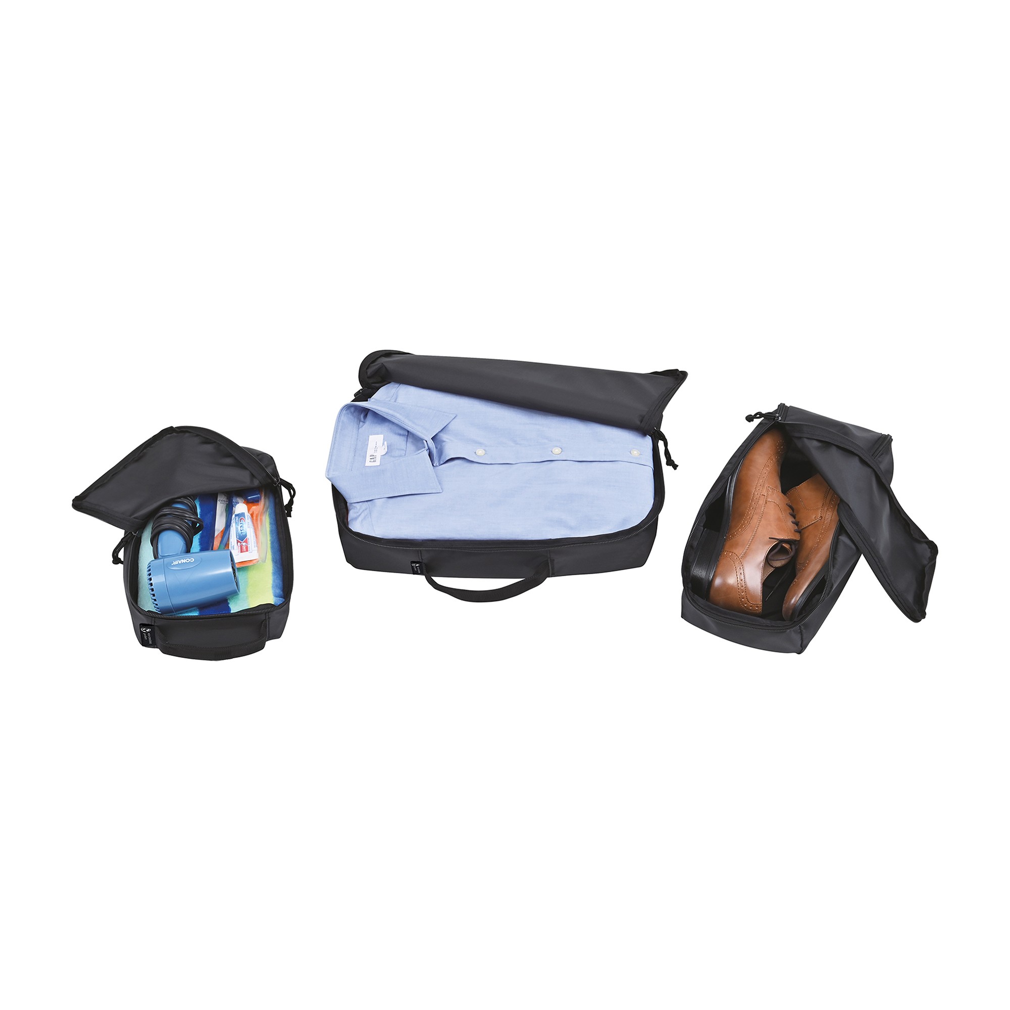 Picture of Renew Recycled rPET Packing Cube Set - AWARE - Black