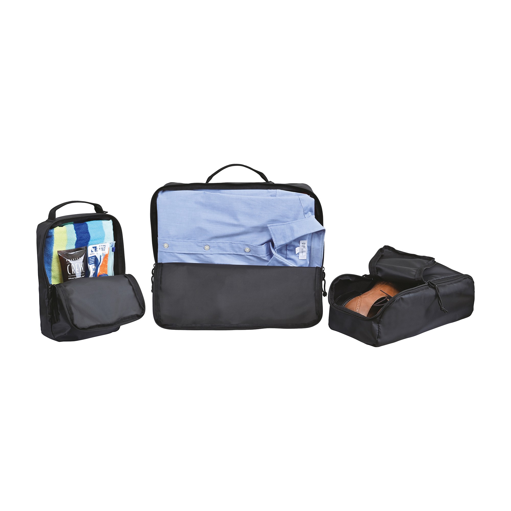 Picture of Renew Recycled rPET Packing Cube Set - AWARE - Black