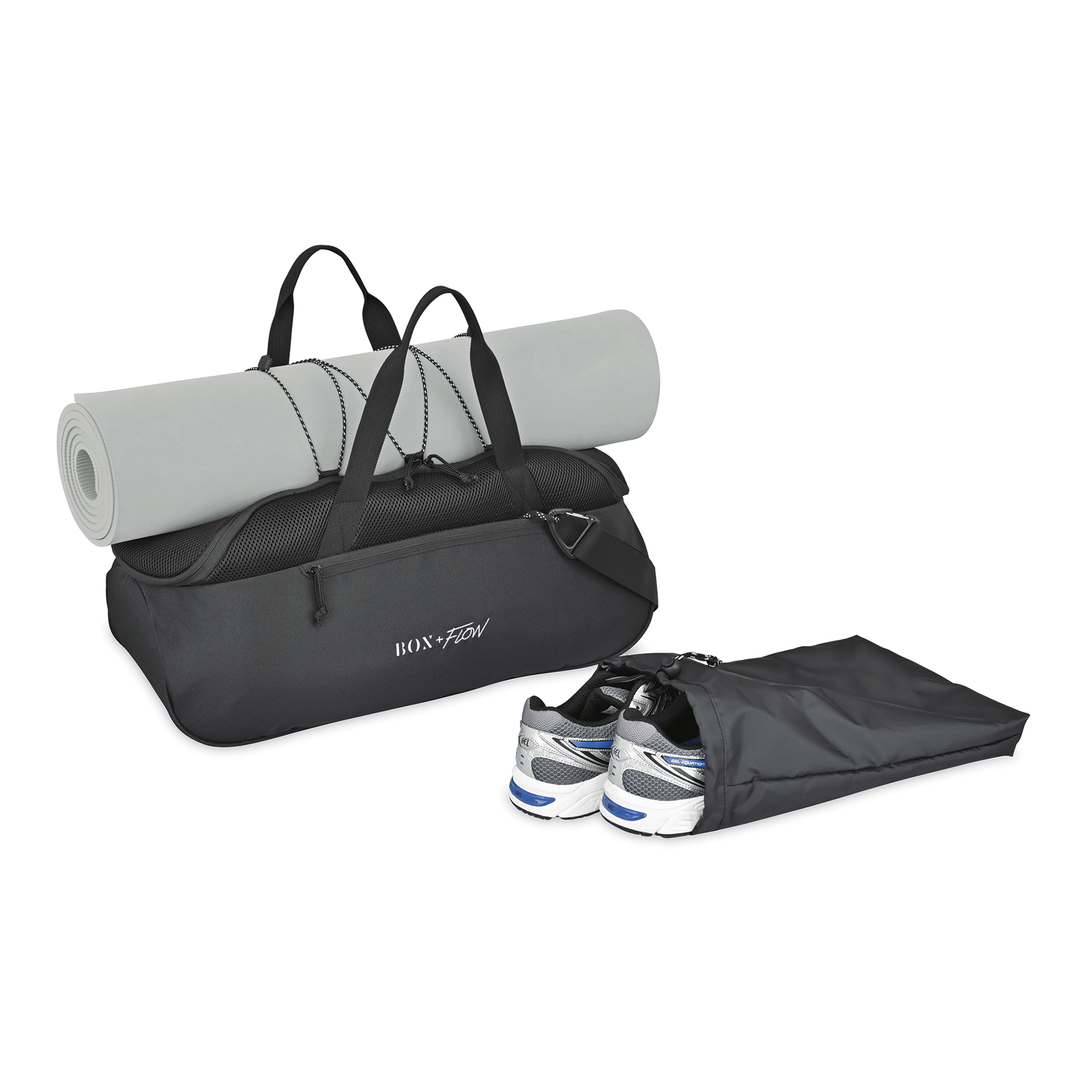 Picture of Revive Recycled rPET Mesh Sport Duffel - Black