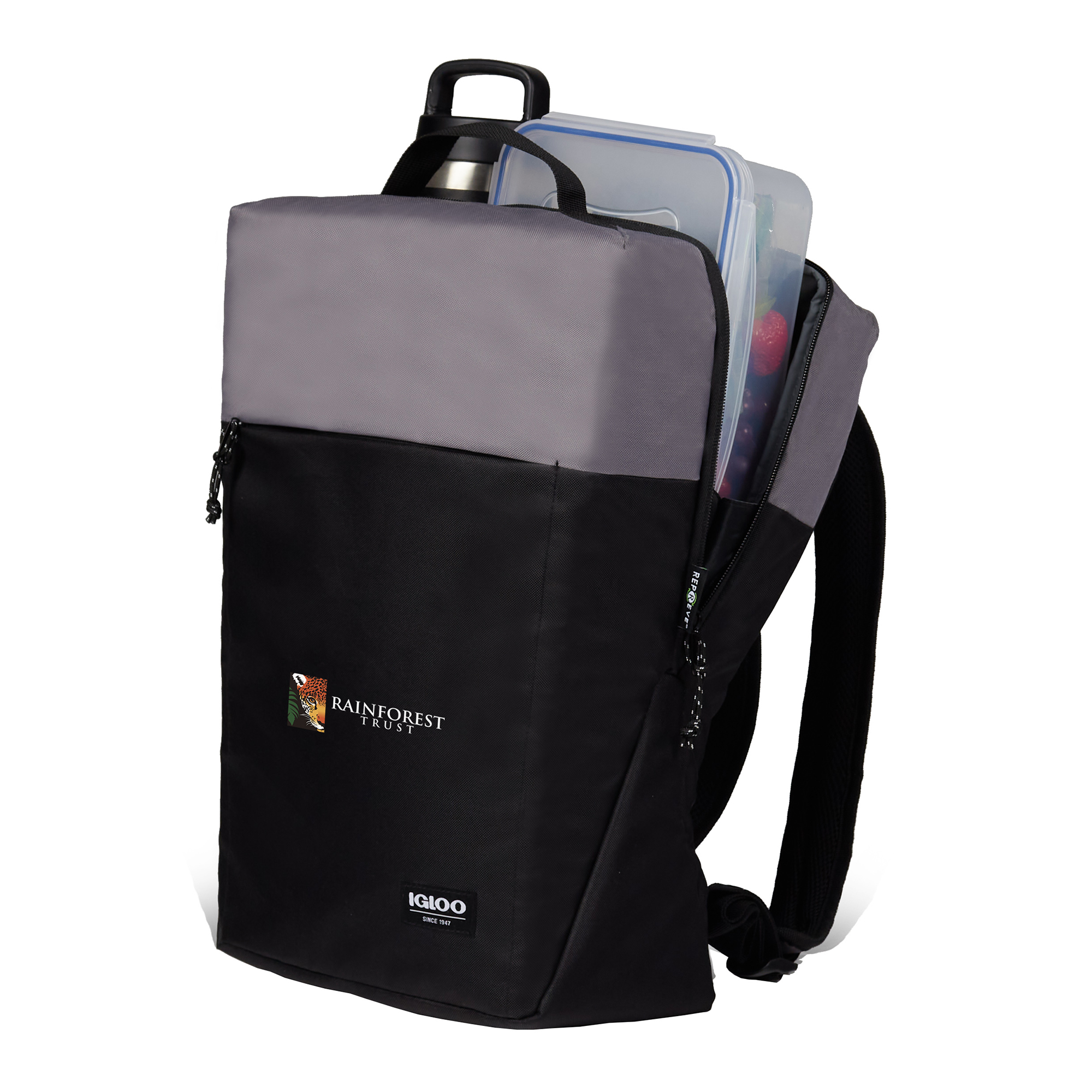 Picture of Igloo Fundamentals Lotus Backpack Cooler - Black-Dark Grey