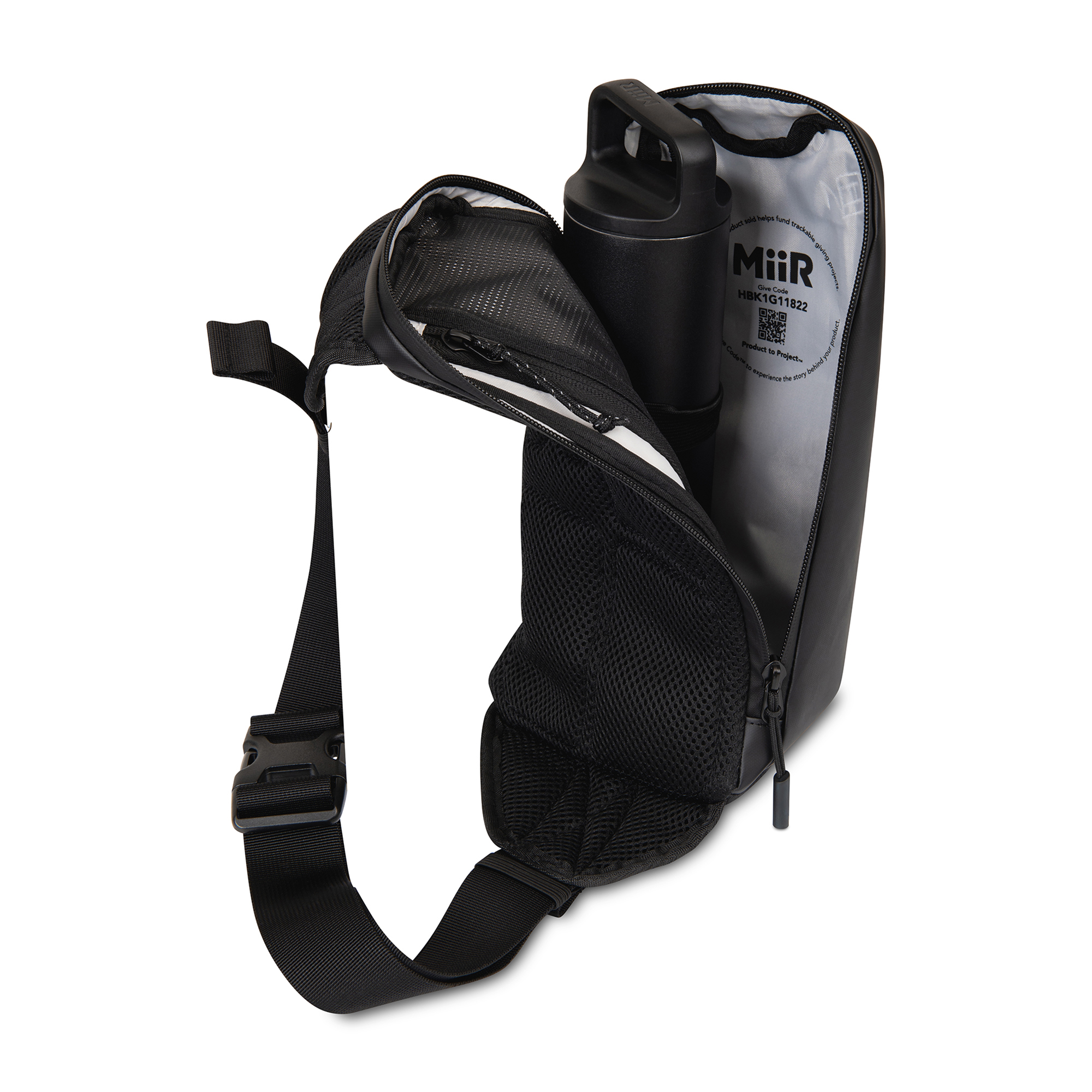 Picture of MiiR Olympus 2.0 2L Recycled rPET Sling Bag - AWARE - Black