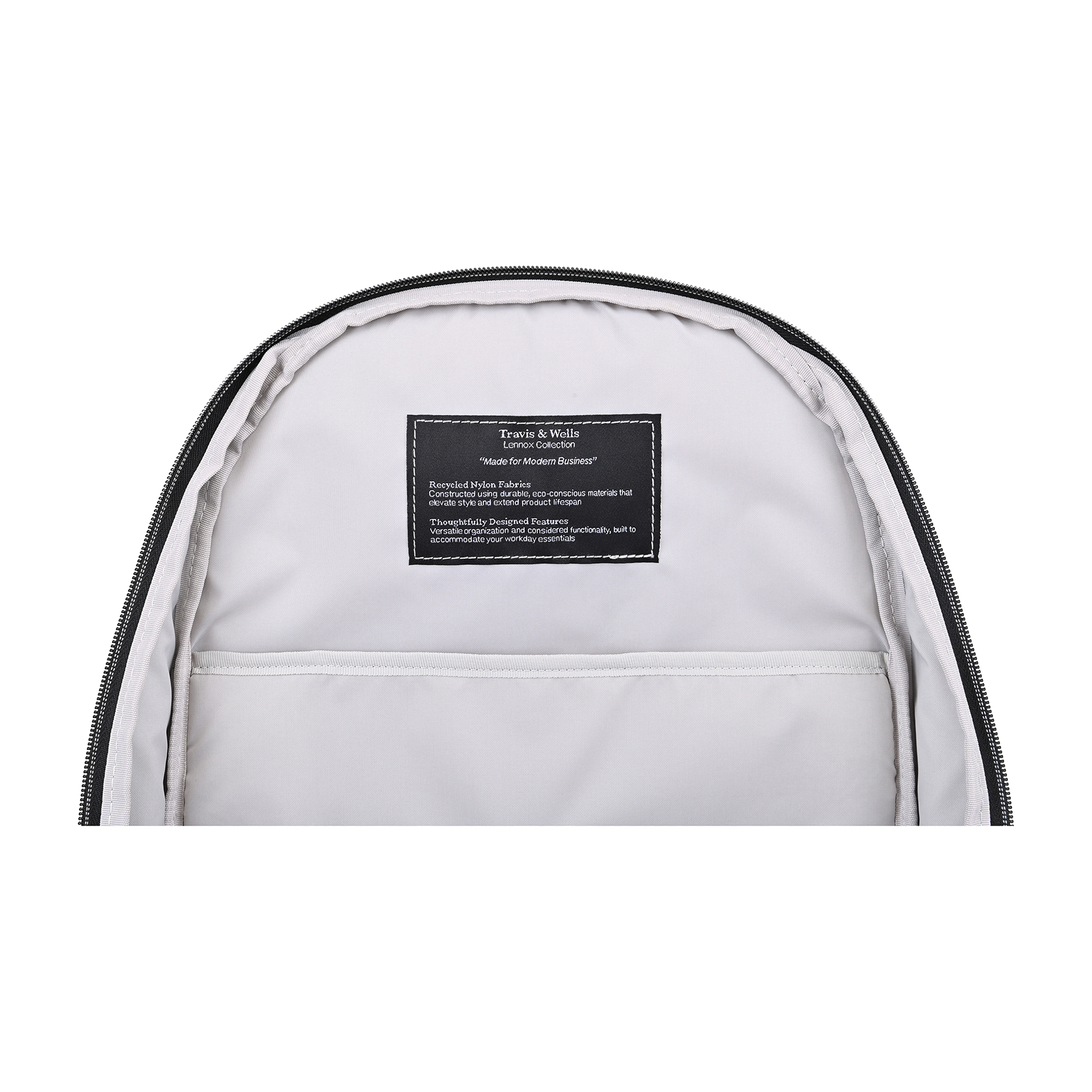 Picture of Travis & Wells Lennox Recycled Nylon Laptop Backpack - Black