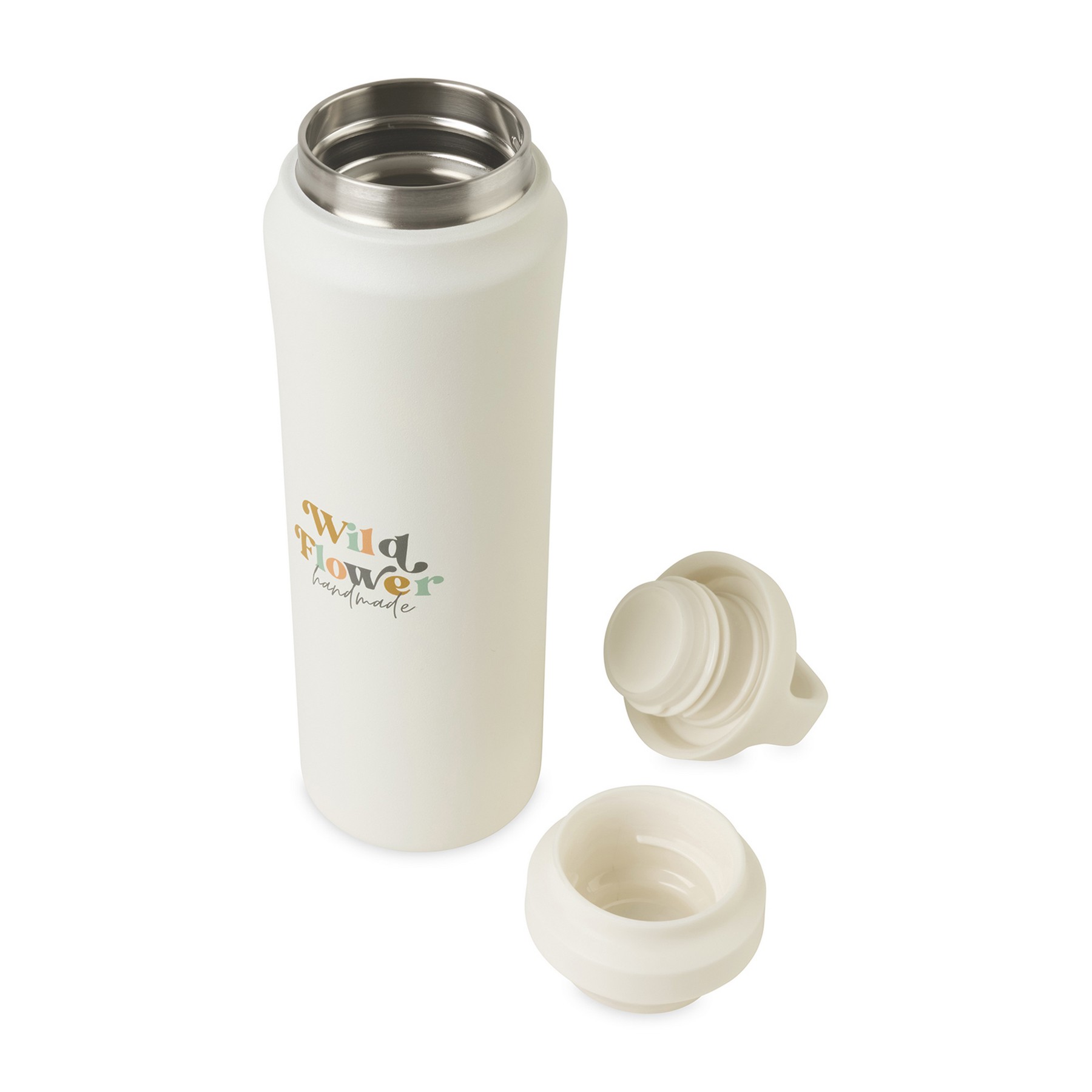 Picture of Aviana Rowan Recycled Stainless Steel Water Bottle - 16 Oz. - Marshmallow