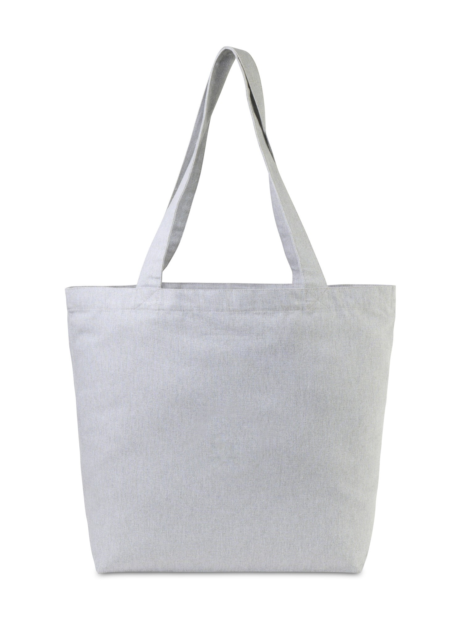 Picture of Recycled Cotton Shopper Tote with Interior Pocket - AWARE - Light Grey