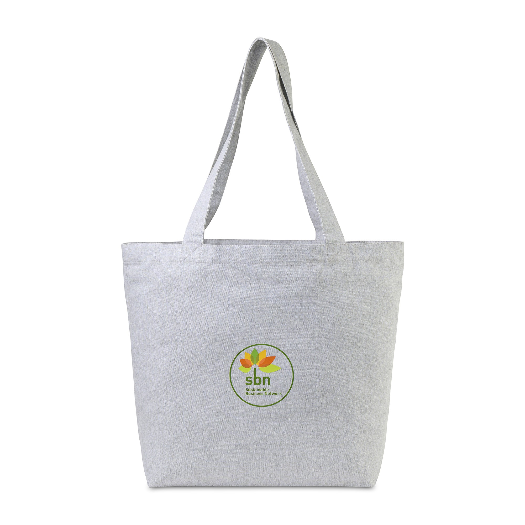 Picture of Recycled Cotton Shopper Tote with Interior Pocket - AWARE - Light Grey