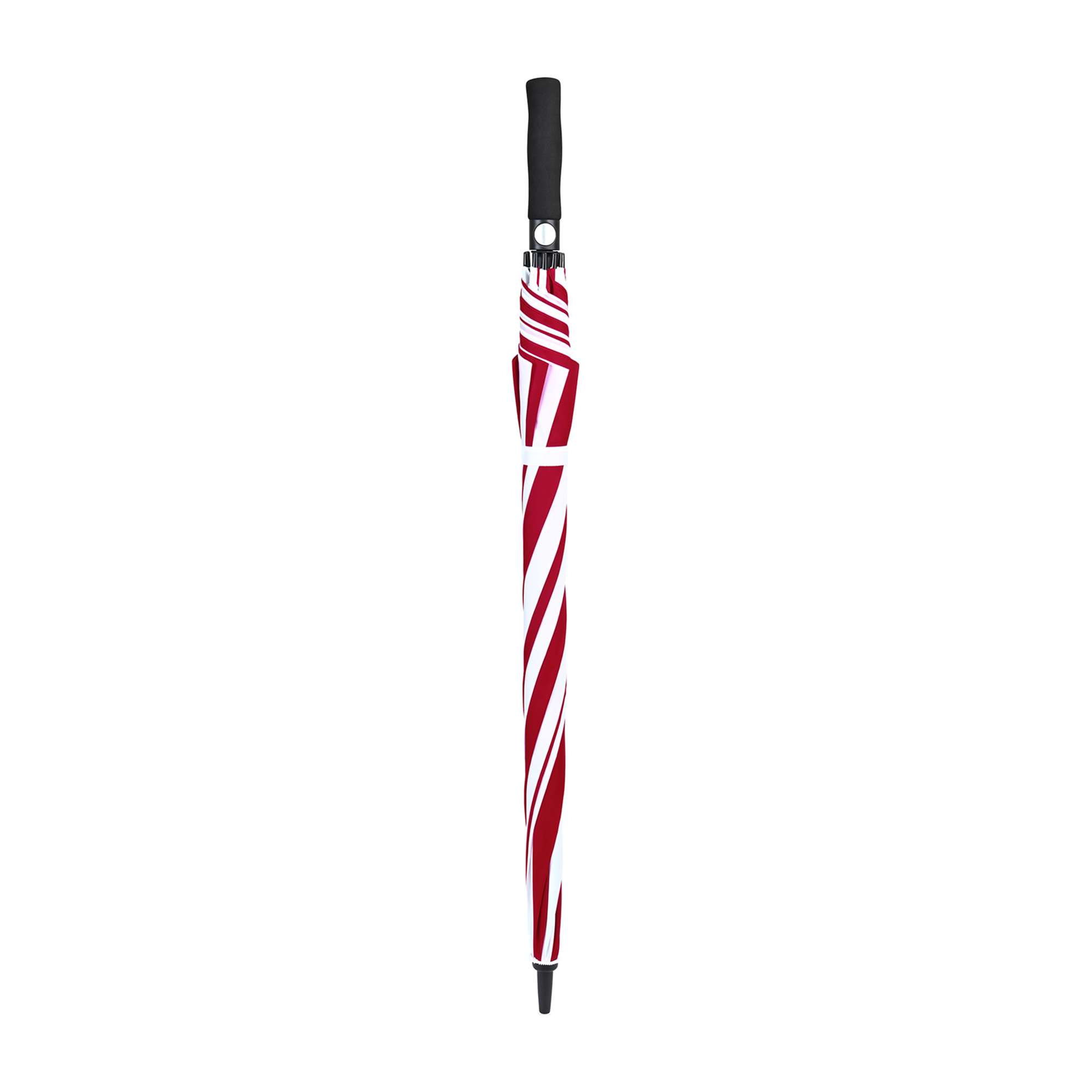 Picture of Elements 60" Recycled rPET Auto Open Golf Umbrella - Red-White