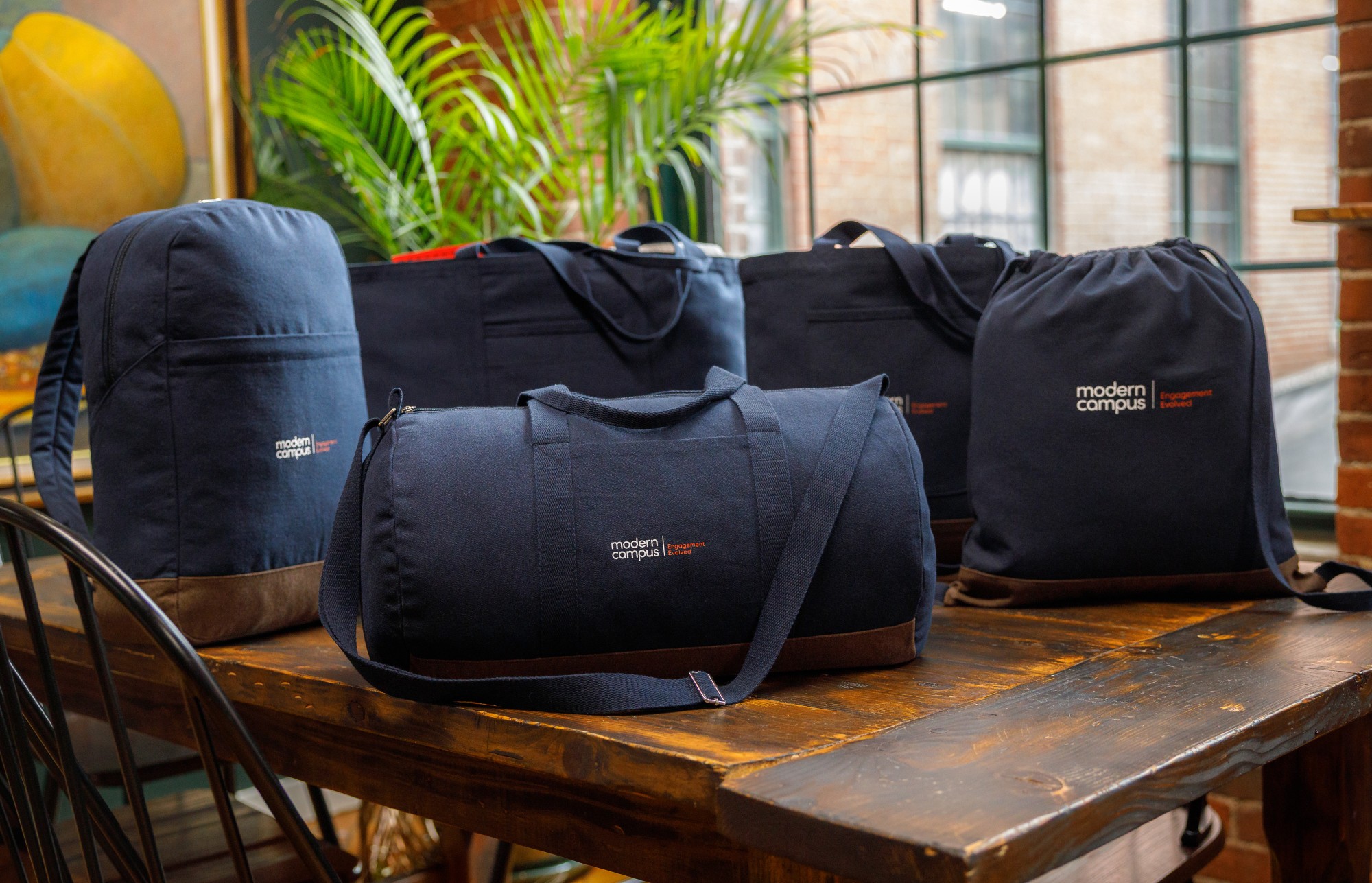 Picture of Ivy Recycled Cotton Barrel Duffel - AWARE - Navy