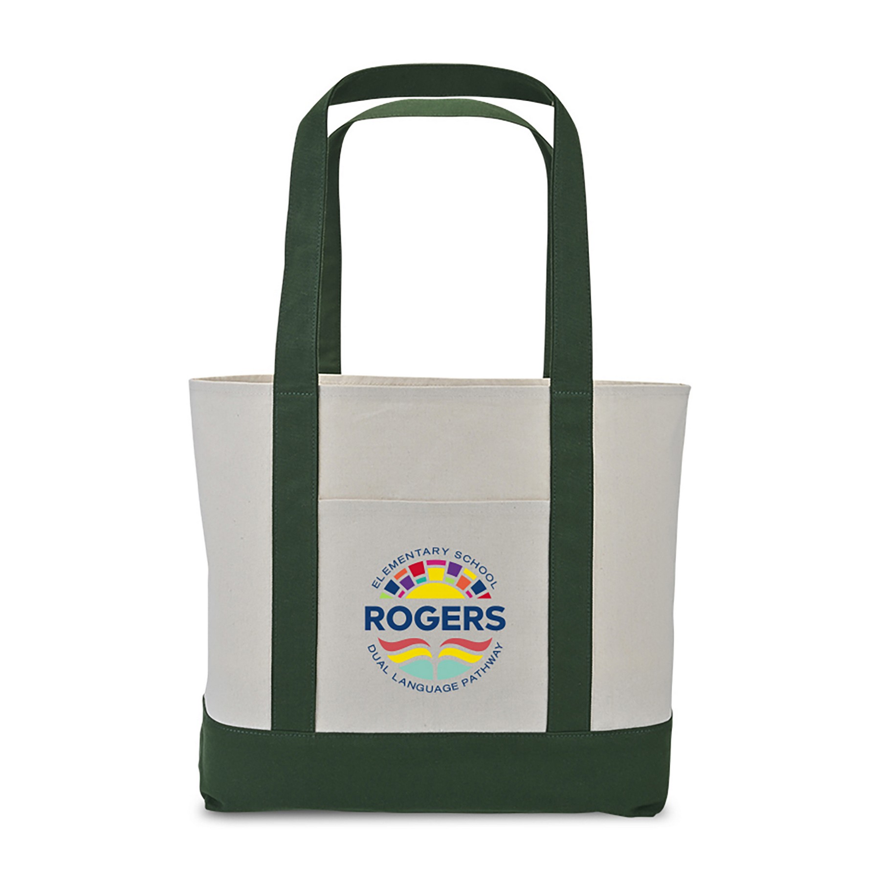 Picture of Large Canvas Tote - Green