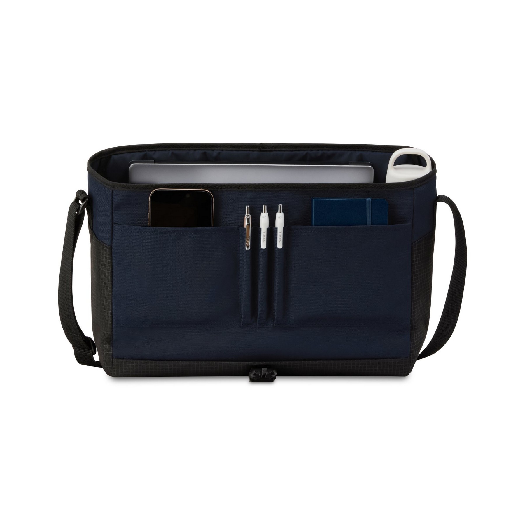 Picture of Peak Recycled rPET Laptop Messenger Bag - Navy