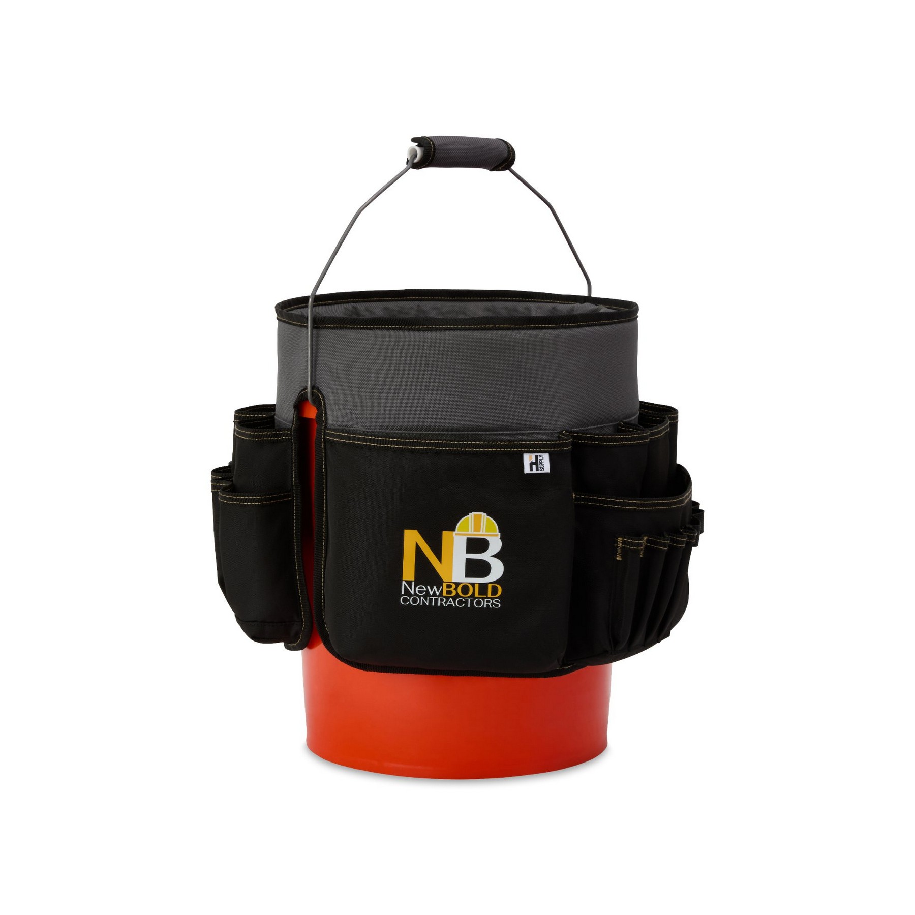 Picture of Heritage Supply Pro Recycled rPET 18-inch 5-Gallon Bucket Tool Organizer - Dark Grey