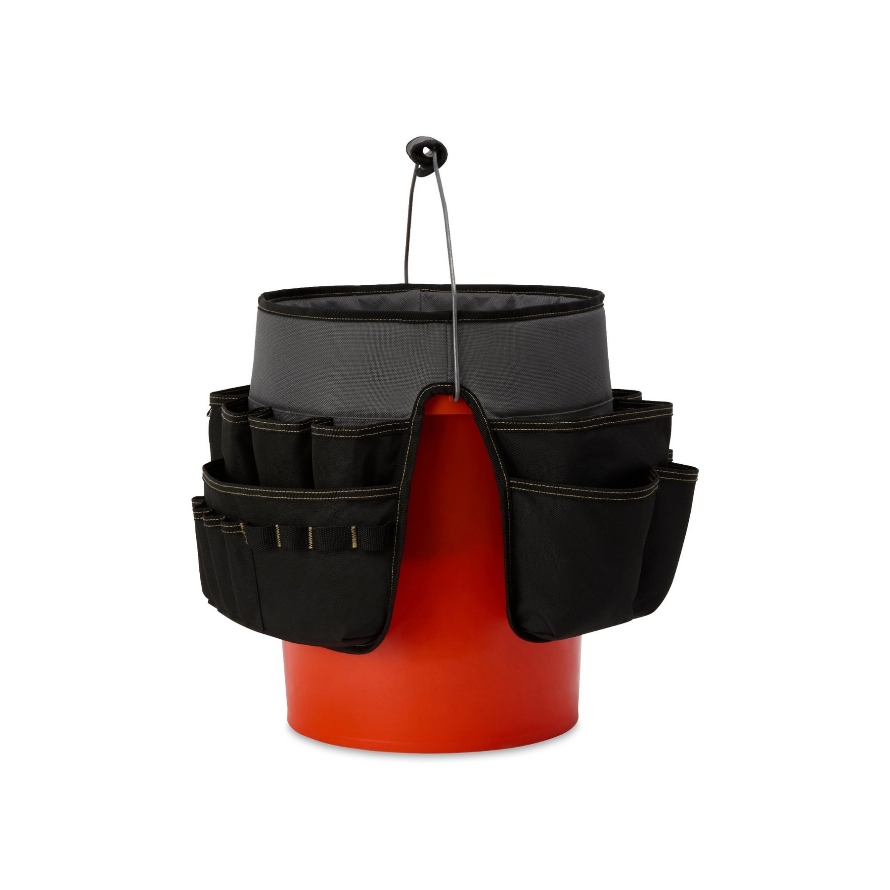 Picture of Heritage Supply Pro Recycled rPET 18-inch 5-Gallon Bucket Tool Organizer - Dark Grey