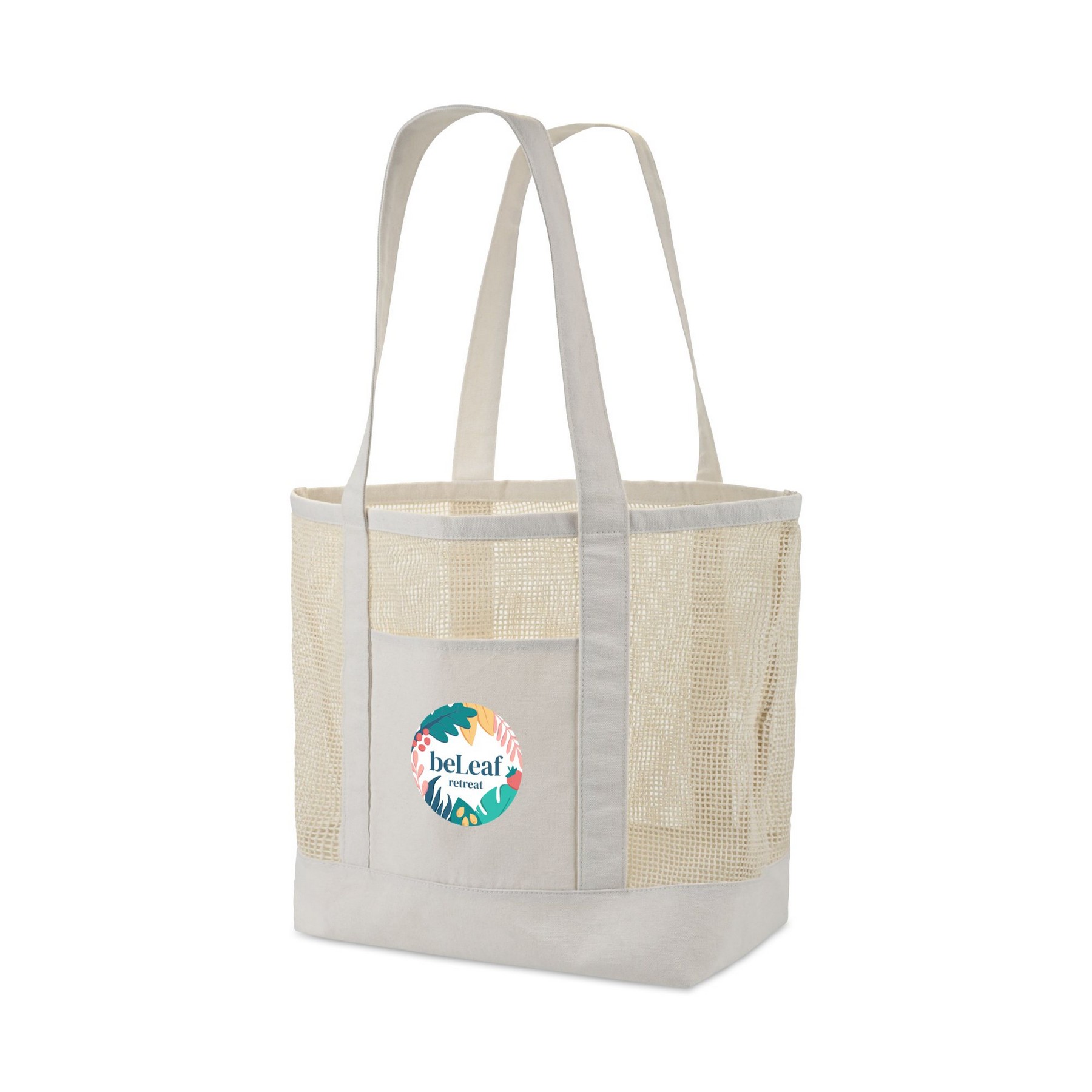 Picture of Canvas Mesh Tote - Natural