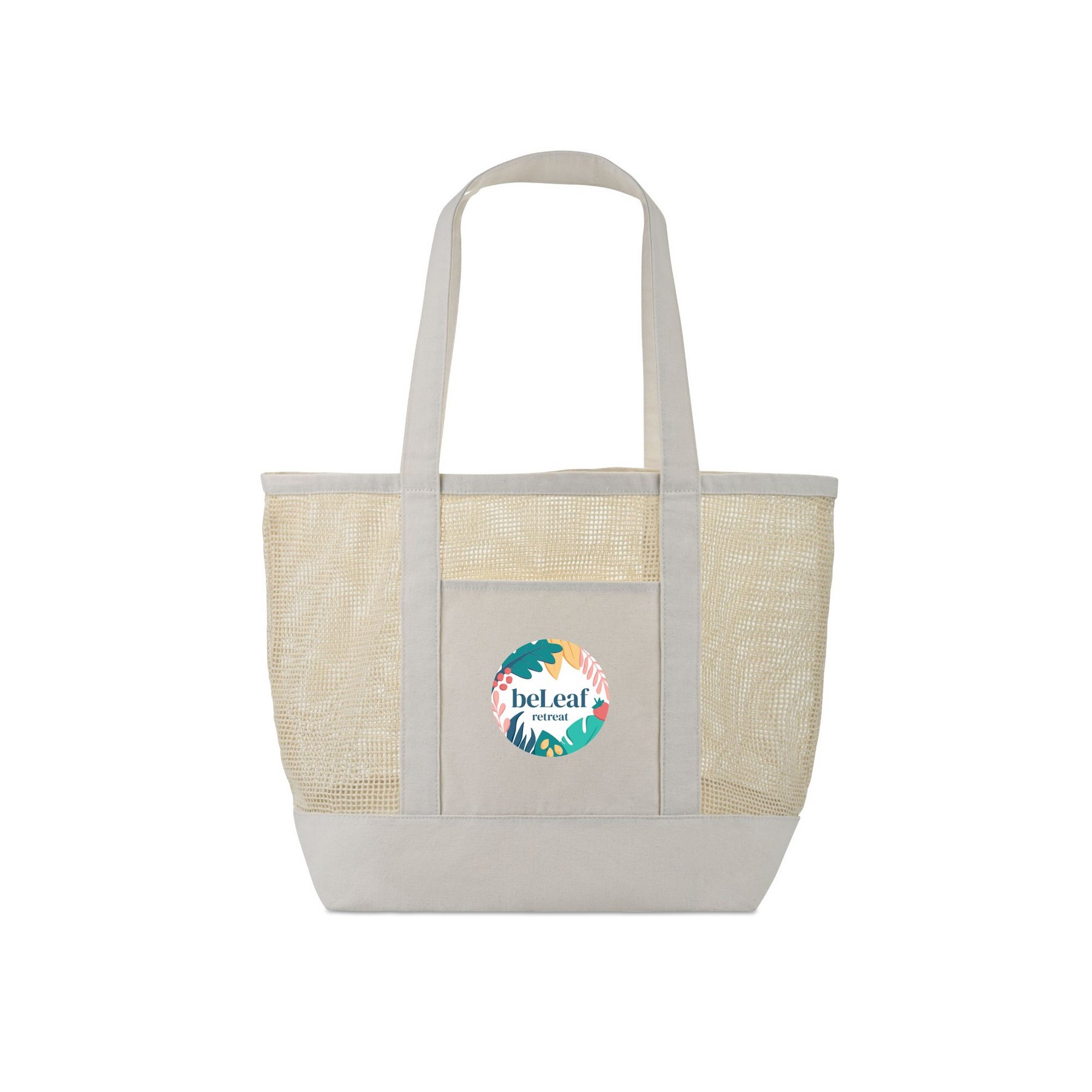 Picture of Canvas Mesh Tote - Natural