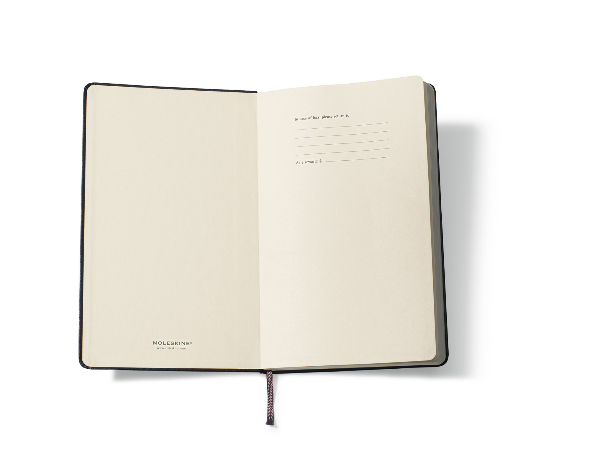 Picture of Moleskine Hard Cover Ruled Pocket Notebook - Black
