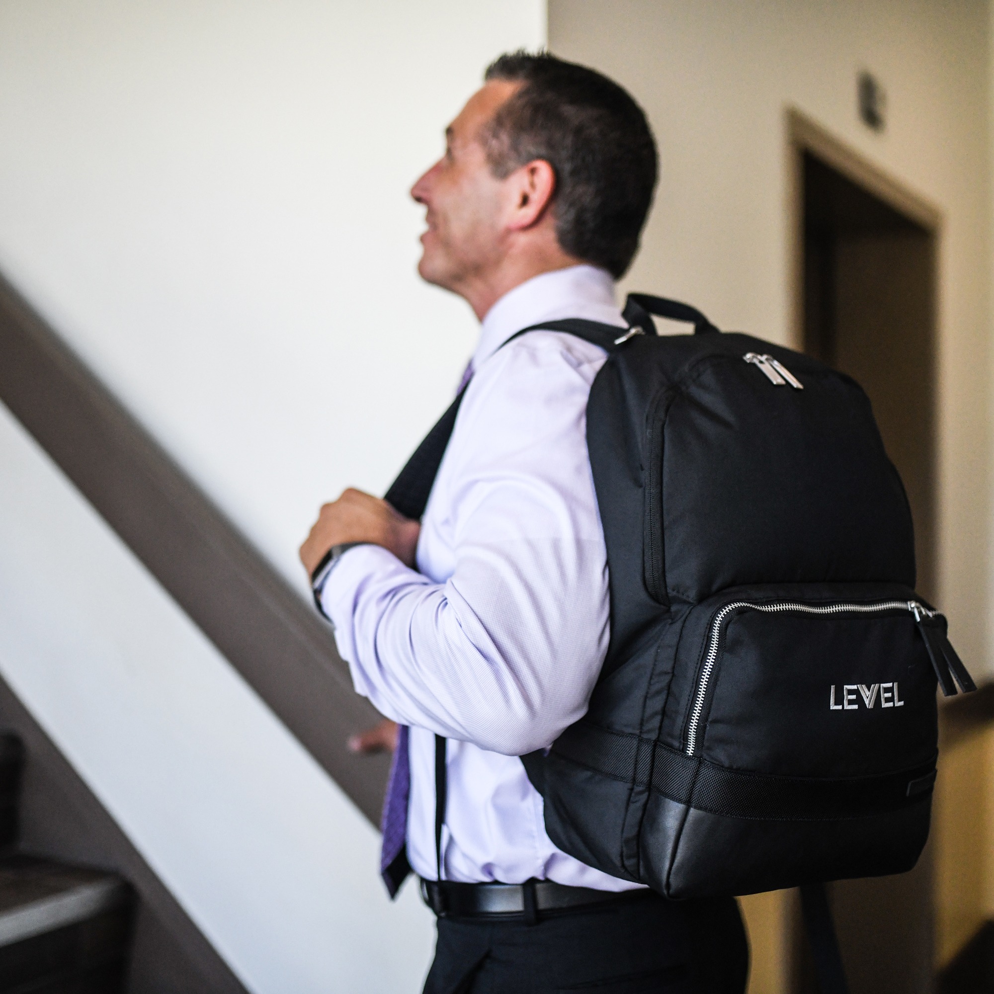 Picture of Travis & Wells Ashton Laptop Backpack - Black