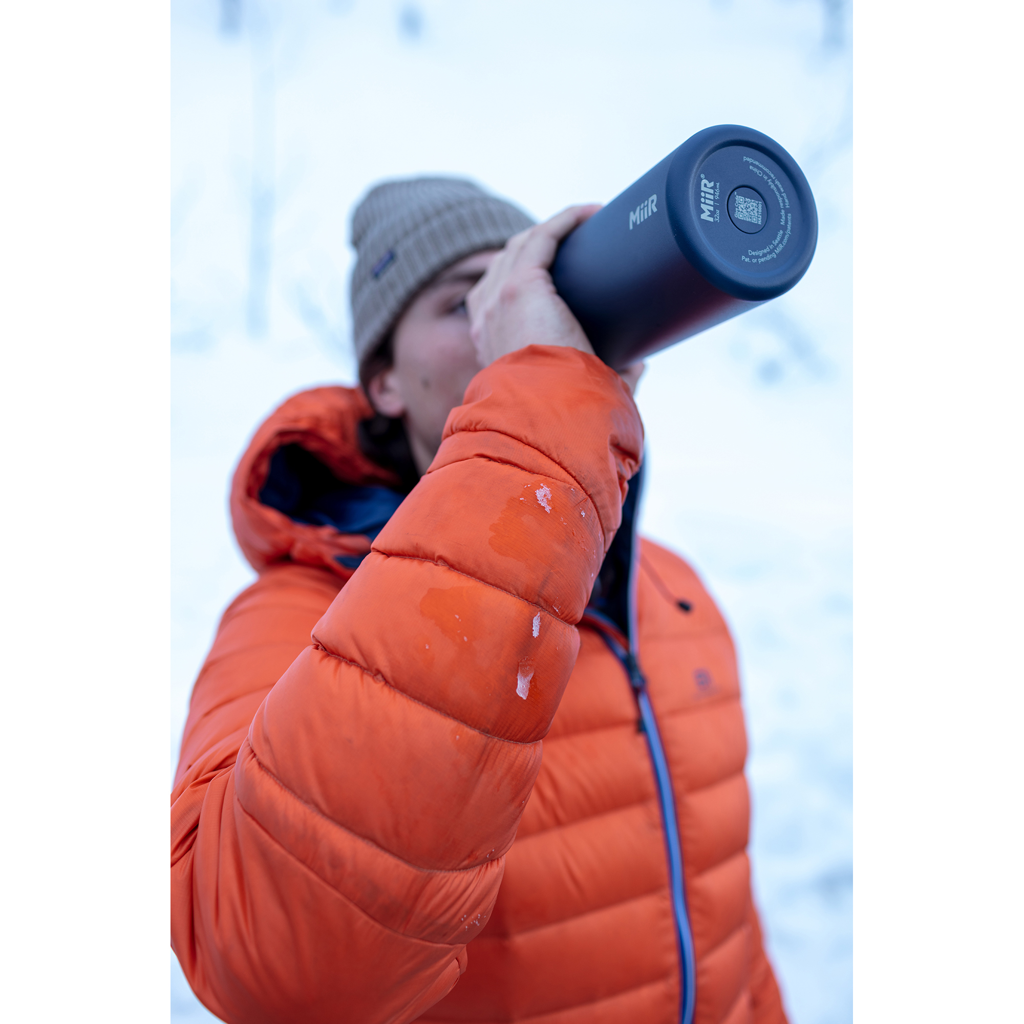 Picture of MiiR Vacuum Insulated Wide Mouth Bottle - 32 Oz. - Tidal Blue