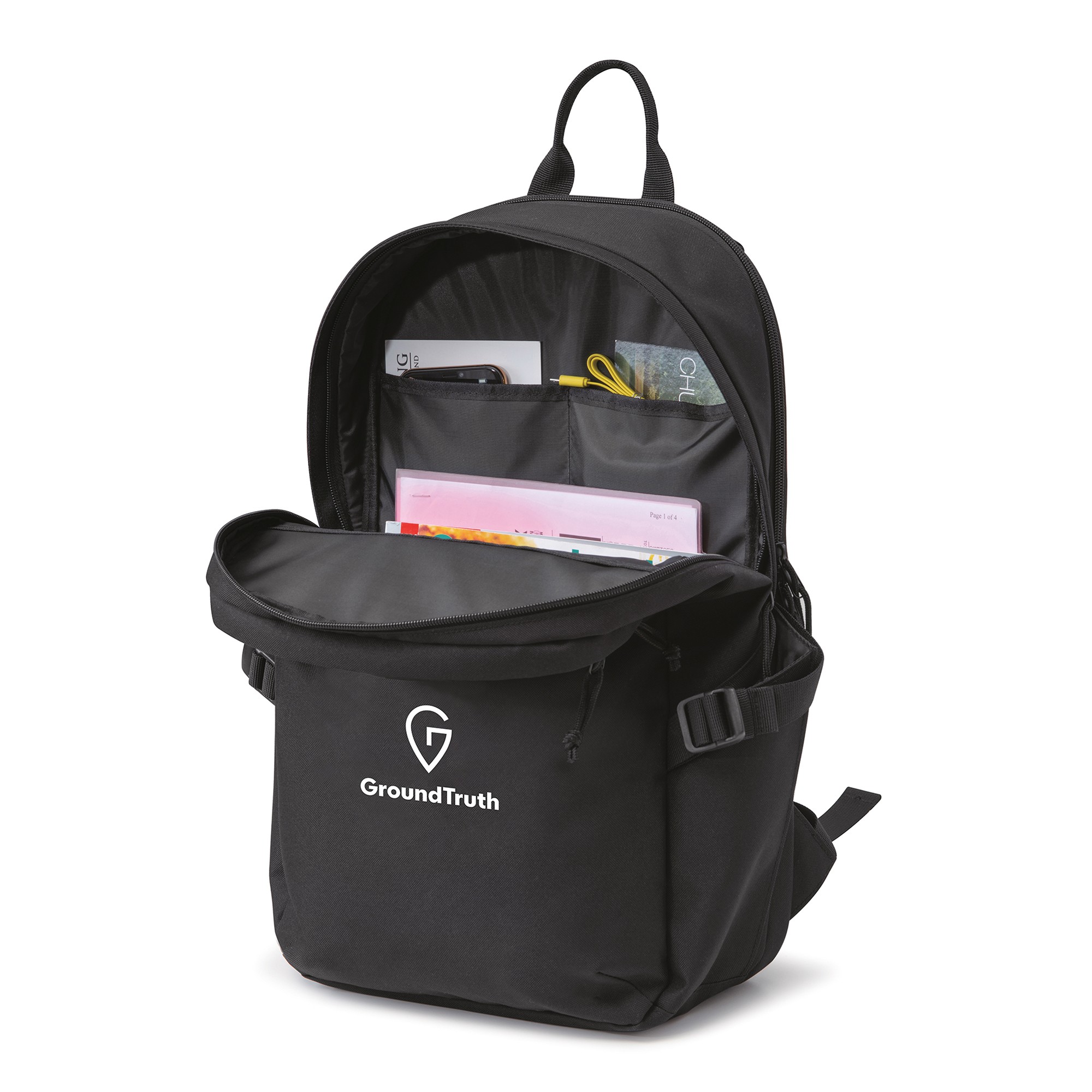 Picture of Renew Recycled rPET Computer Backpack - AWARE - Black