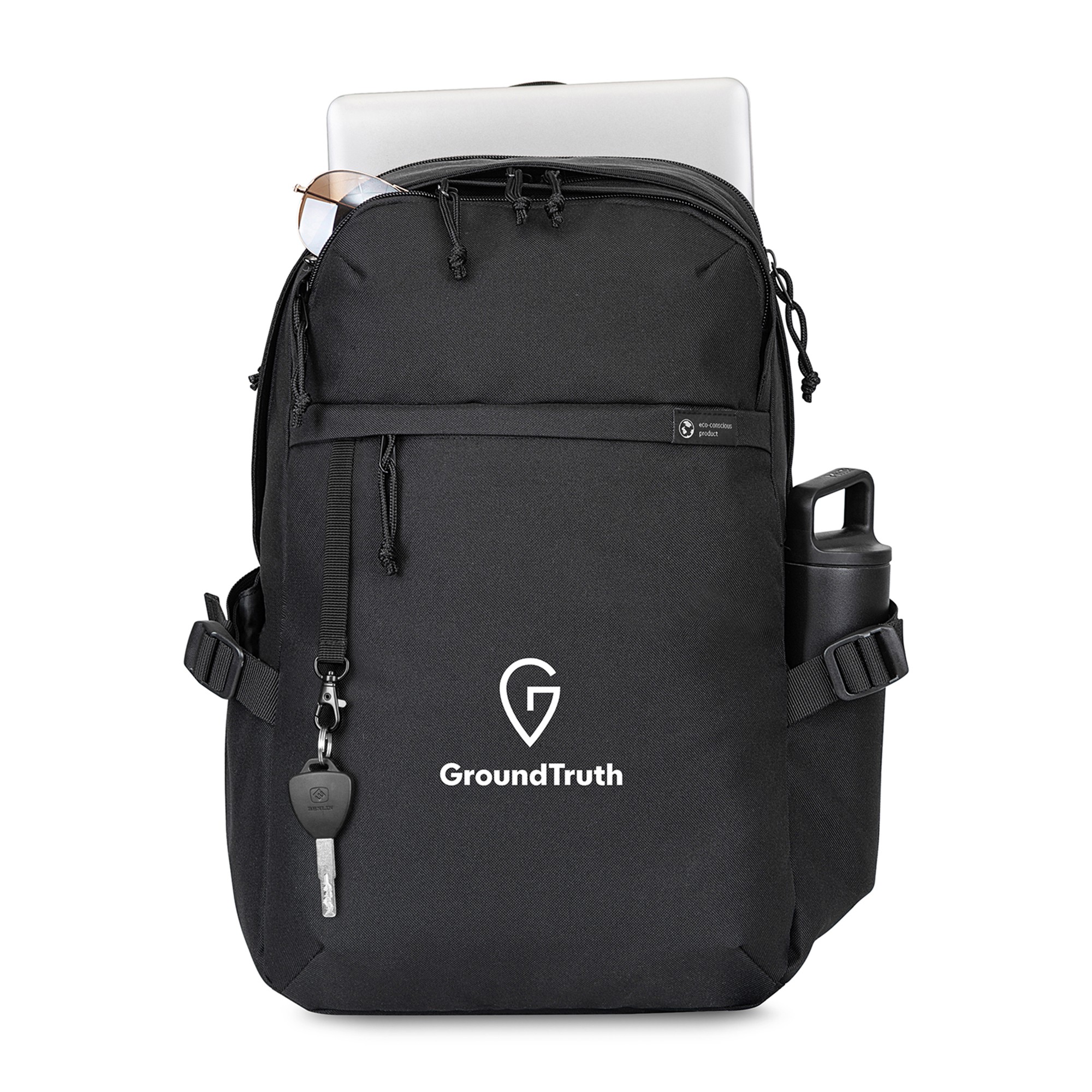 Picture of Renew Recycled rPET Computer Backpack - AWARE - Black