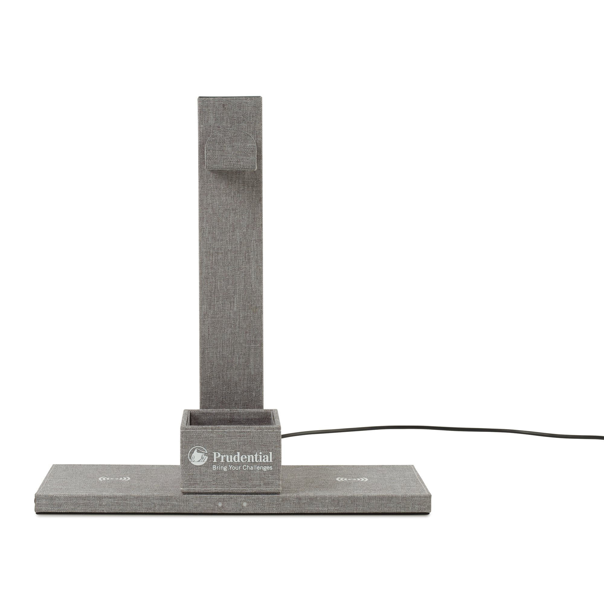 Picture of Truman Dual Wireless Charger and Headphone Stand - Medium Grey Heather