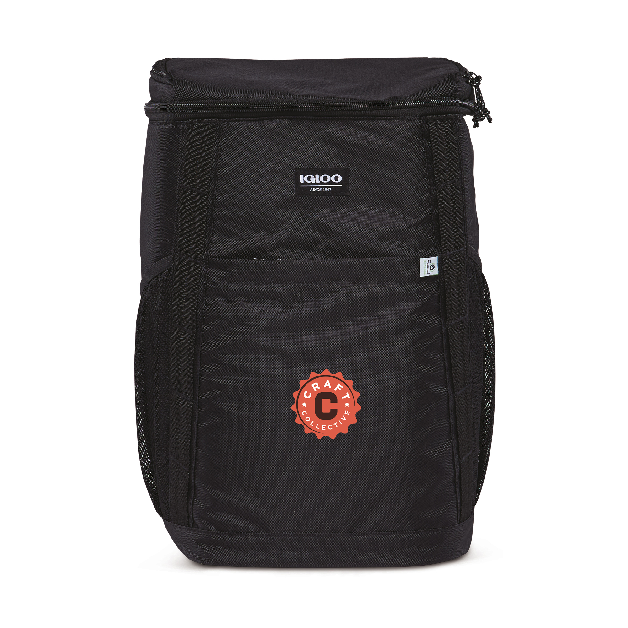 Picture of Igloo REPREVE 36 Can Backpack Cooler - Black