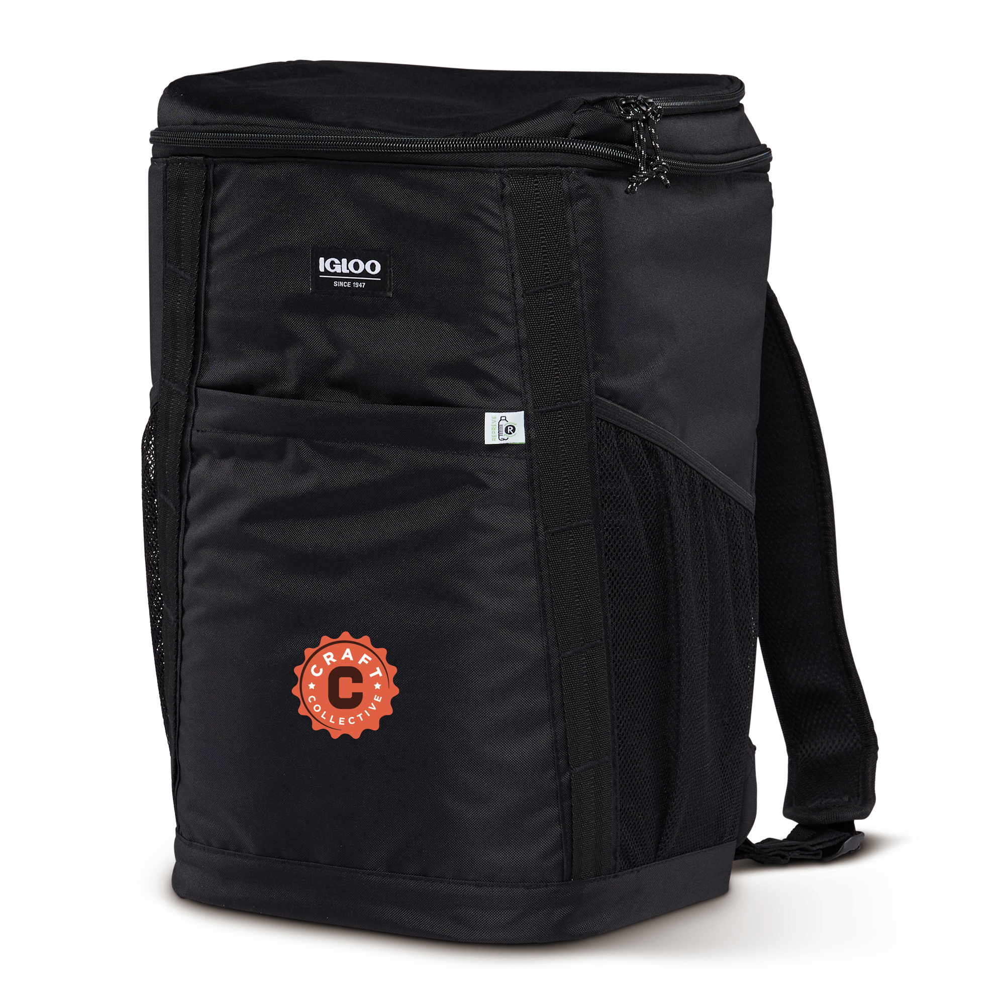 Picture of Igloo REPREVE 36 Can Backpack Cooler - Black