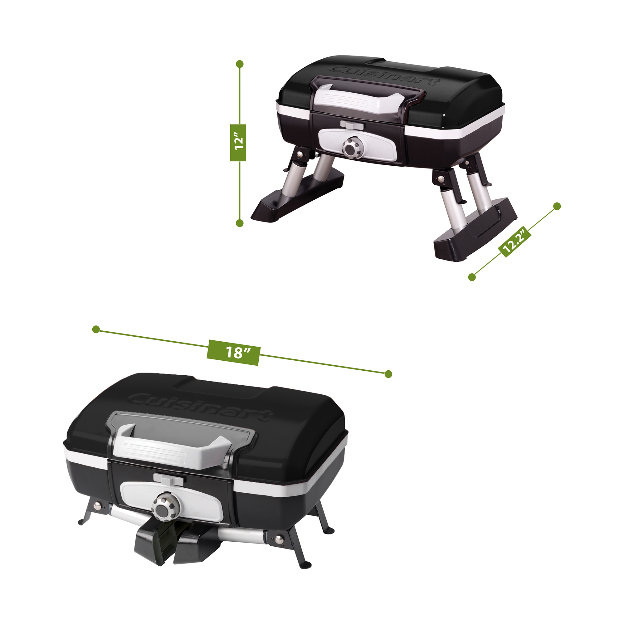 Picture of Cuisinart Outdoors Petite Gourmet Portable Gas Grill - Black