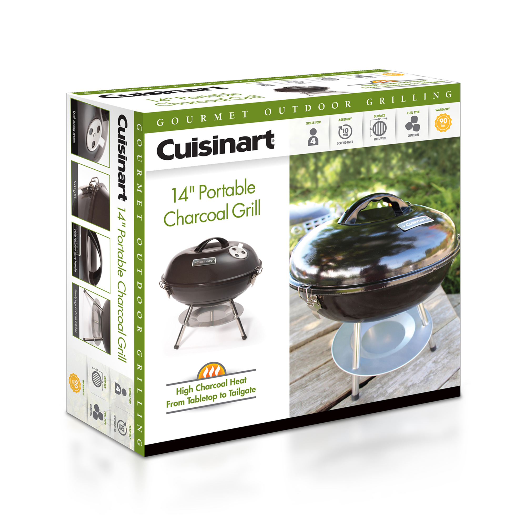 Picture of Cuisinart Outdoors 14" Charcoal Grill - Black