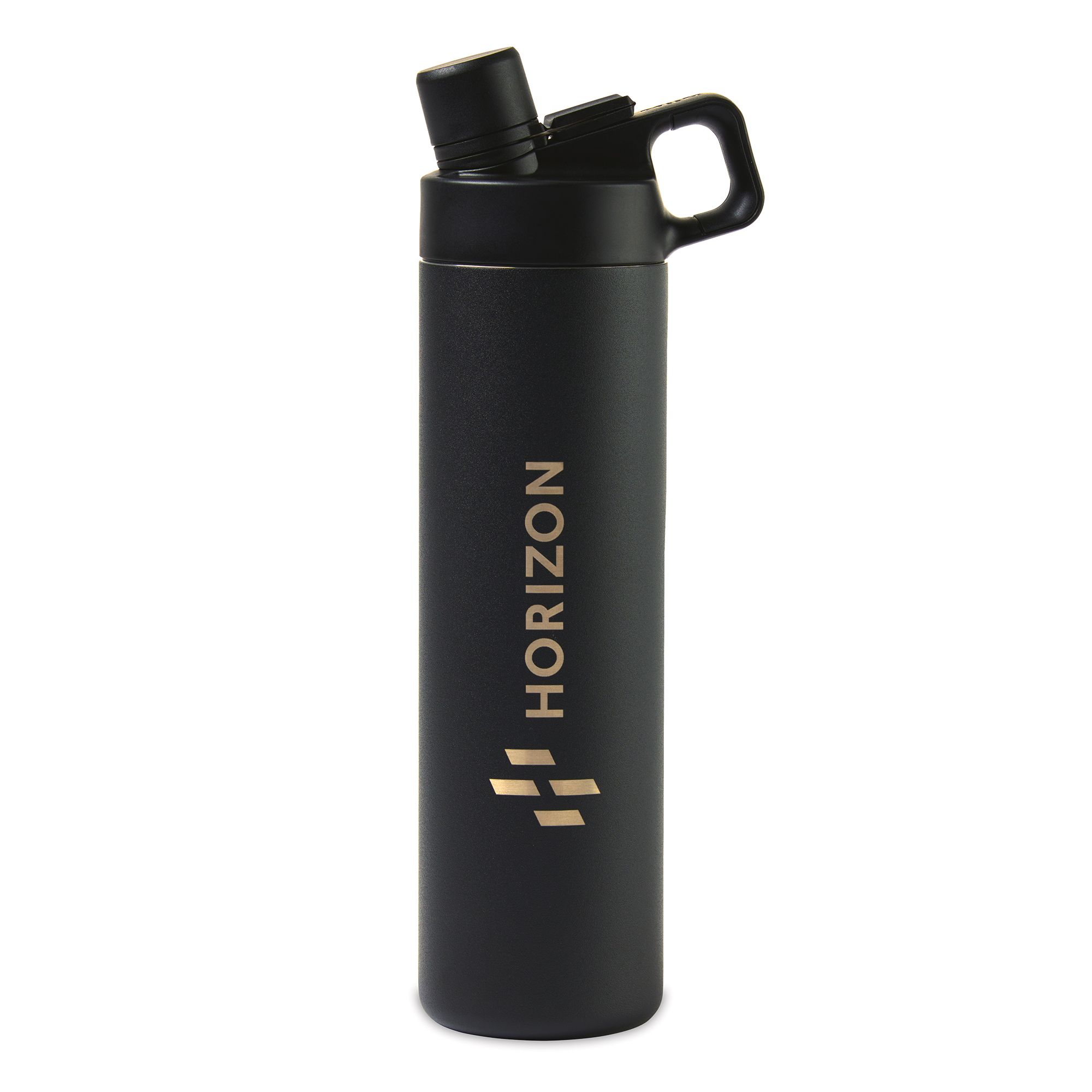 Picture of MiiR Vacuum Insulated Wide Mouth Hatchback Chug Lid Bottle - 20 Oz. - Black Powder