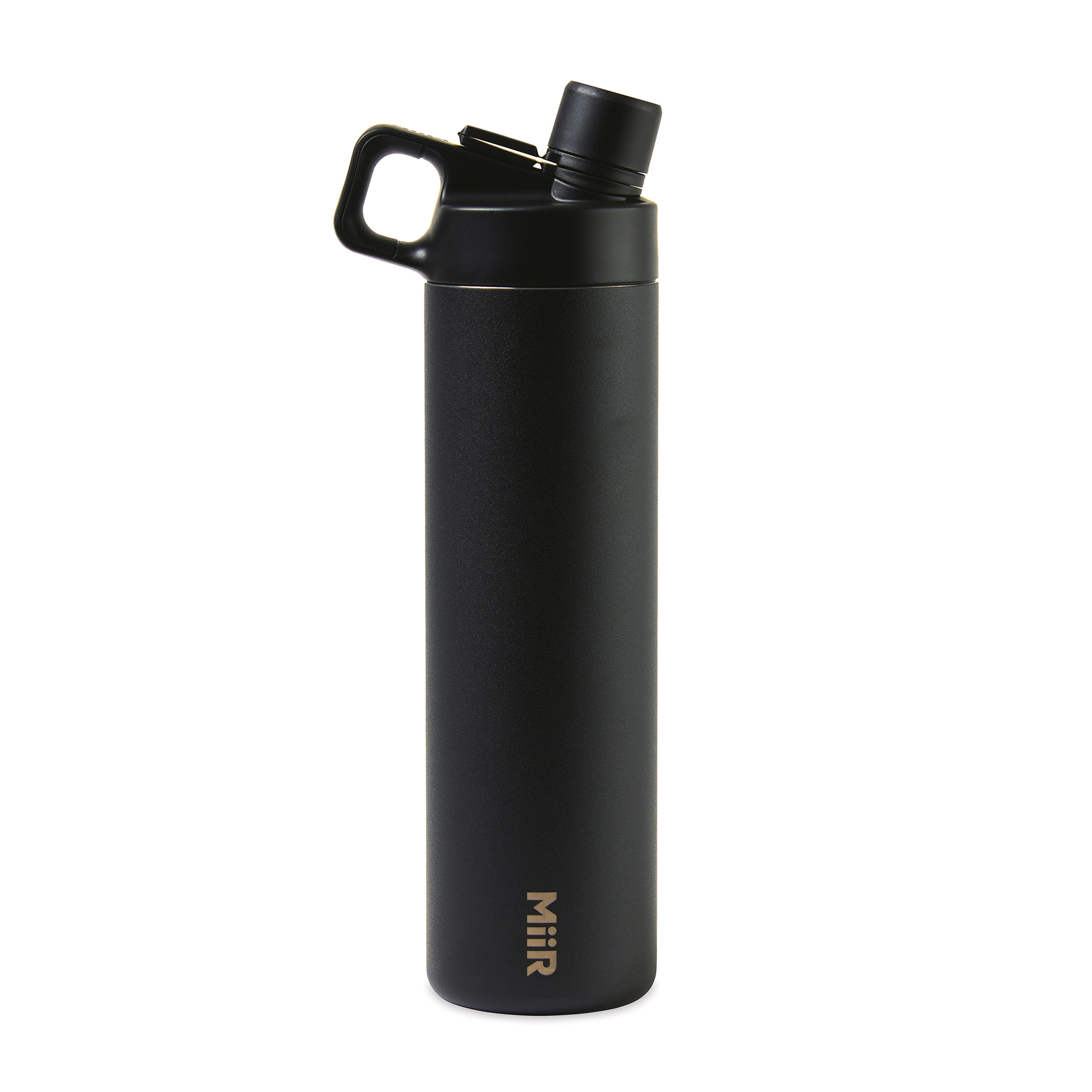 Picture of MiiR Vacuum Insulated Wide Mouth Hatchback Chug Lid Bottle - 20 Oz. - Black Powder