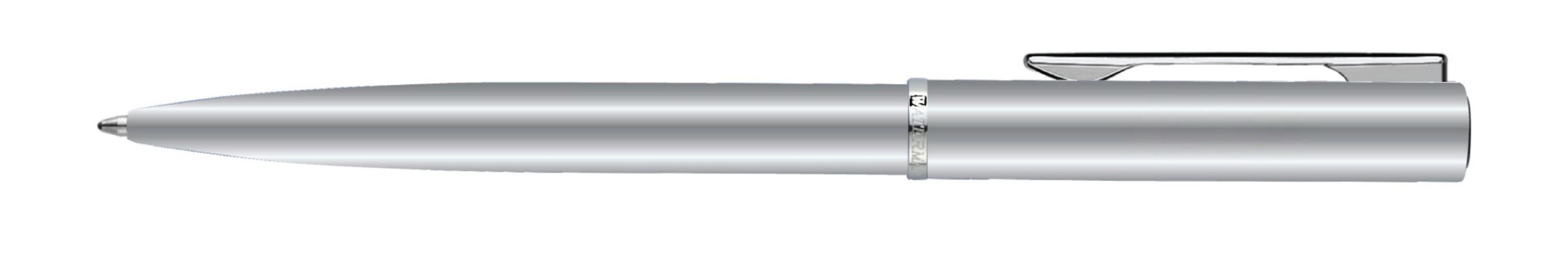 Picture of Waterman Allure Ballpoint - Blue Ink - Chrome - Silver Trim