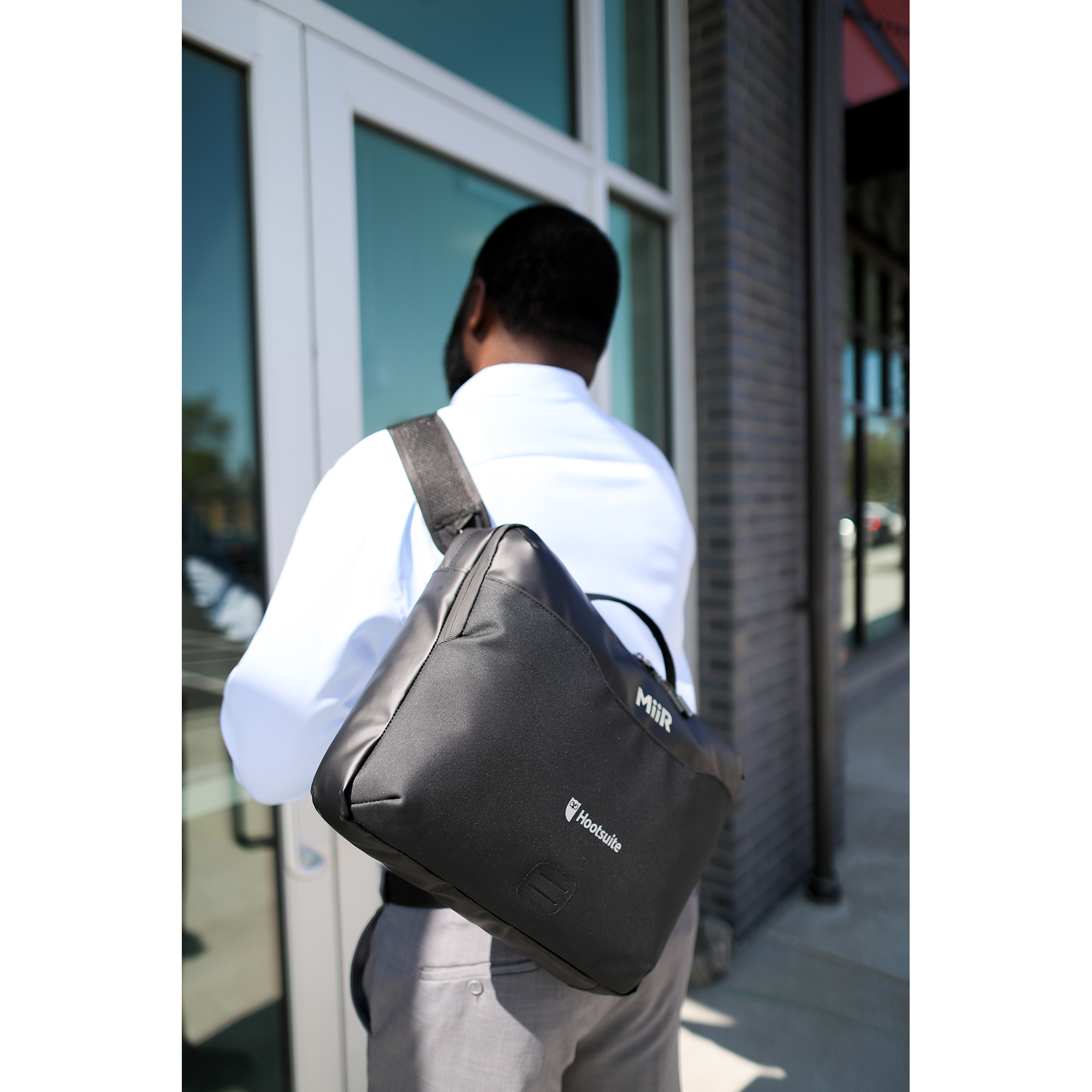 Picture of MiiR Olympus 2.0 8L Recycled rPET Messenger Bag - AWARE - Black