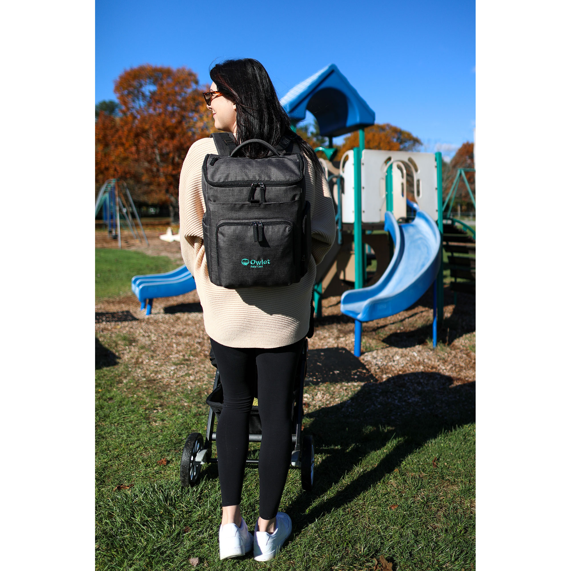 Picture of Reagan Recycled rPET Diaper Backpack - Charcoal Heather