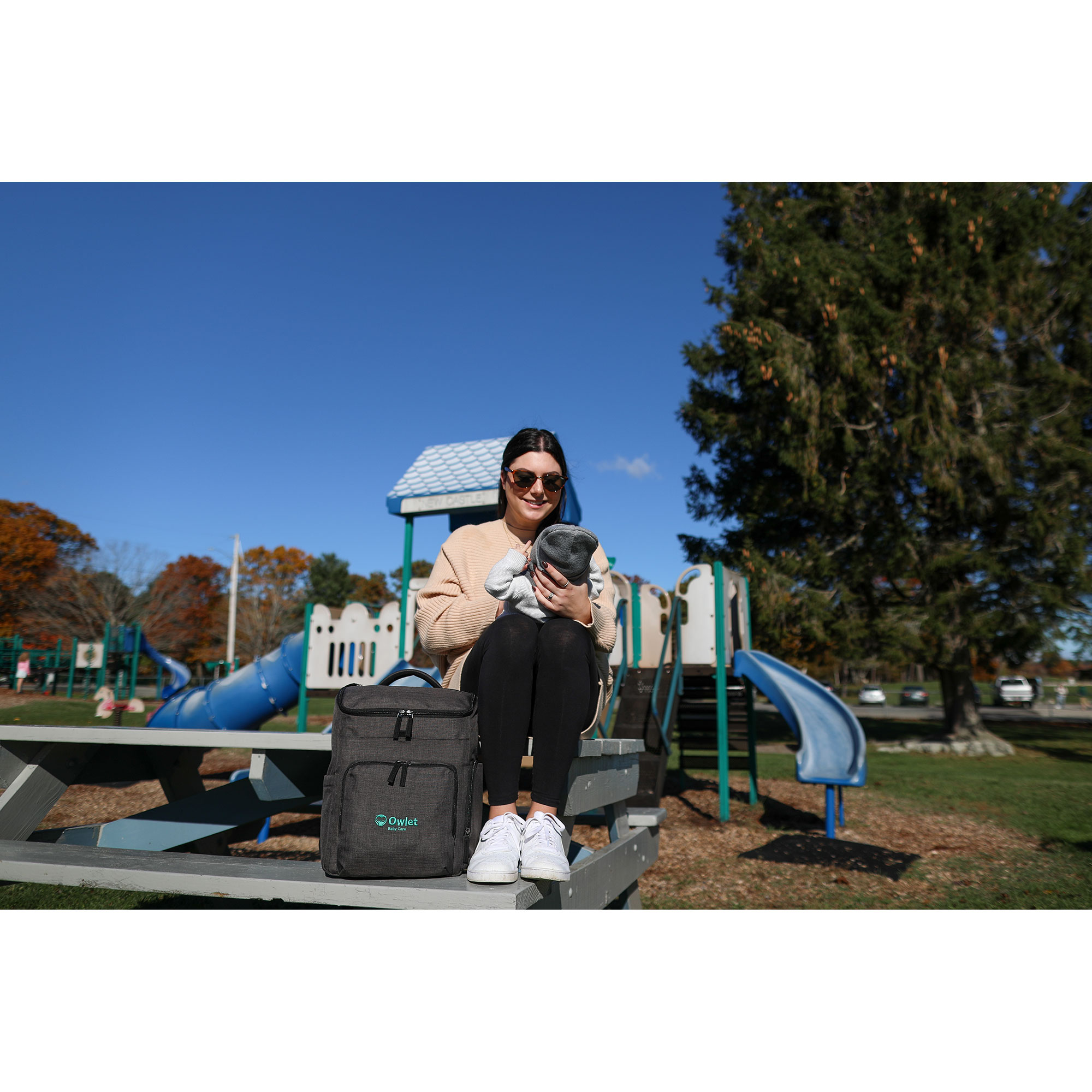 Picture of Reagan Recycled rPET Diaper Backpack - Charcoal Heather