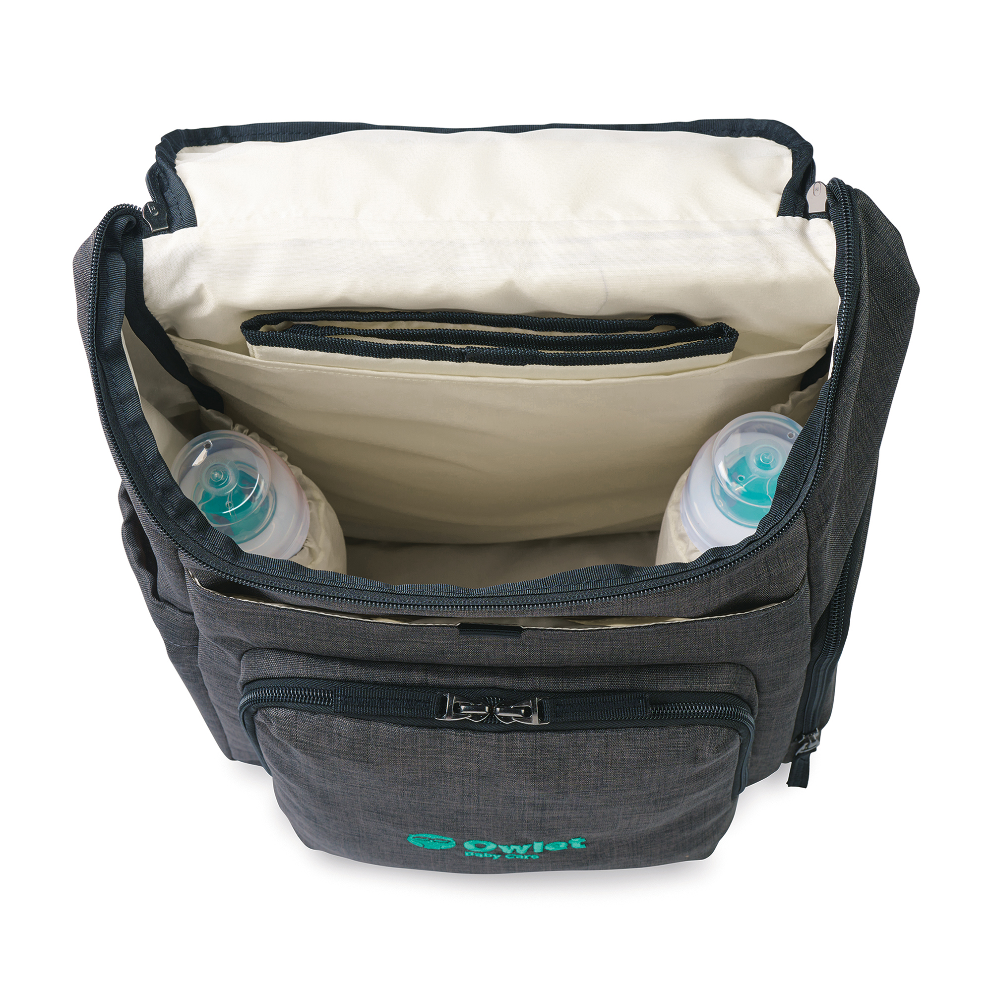 Picture of Reagan Recycled rPET Diaper Backpack - Charcoal Heather