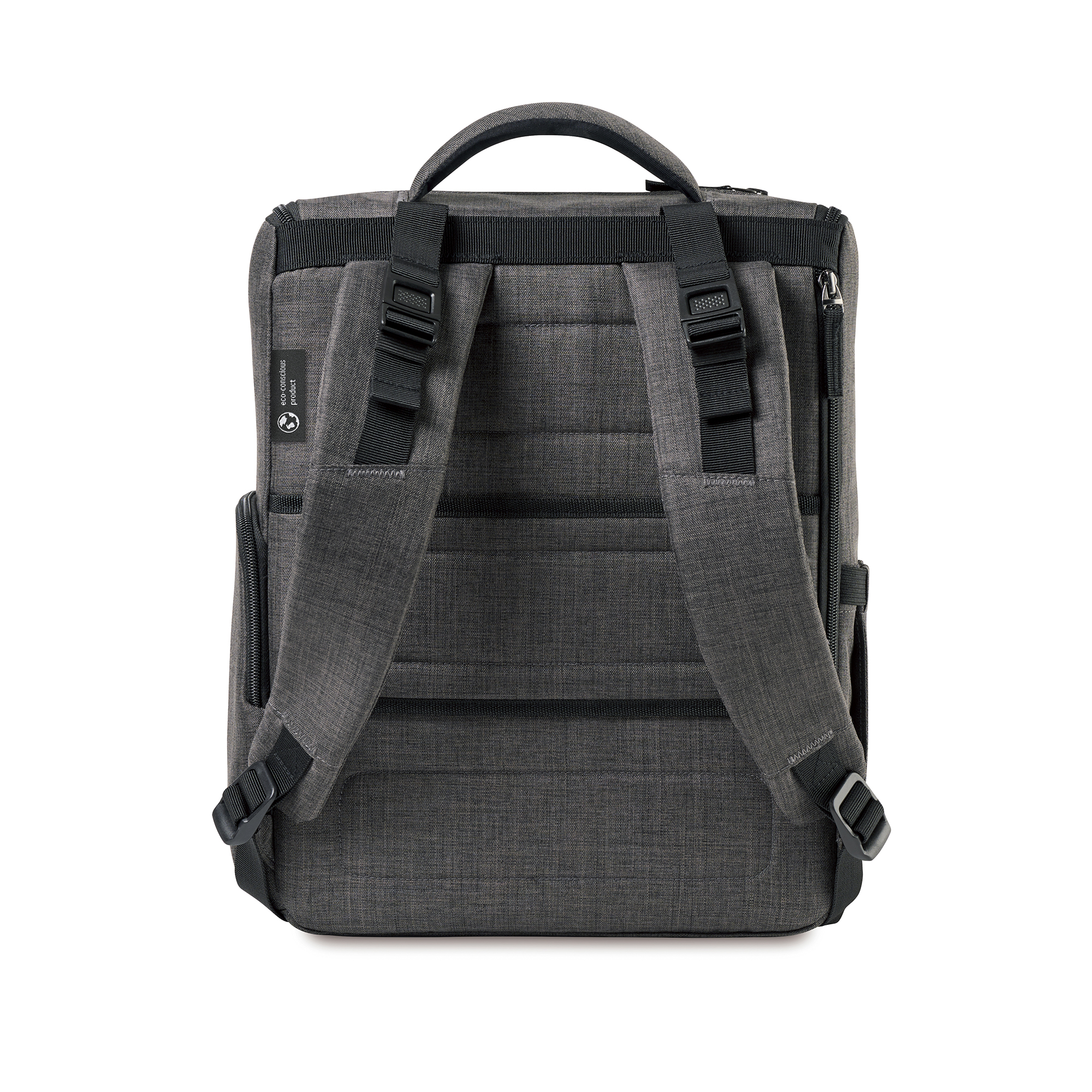 Picture of Reagan Recycled rPET Diaper Backpack - Charcoal Heather