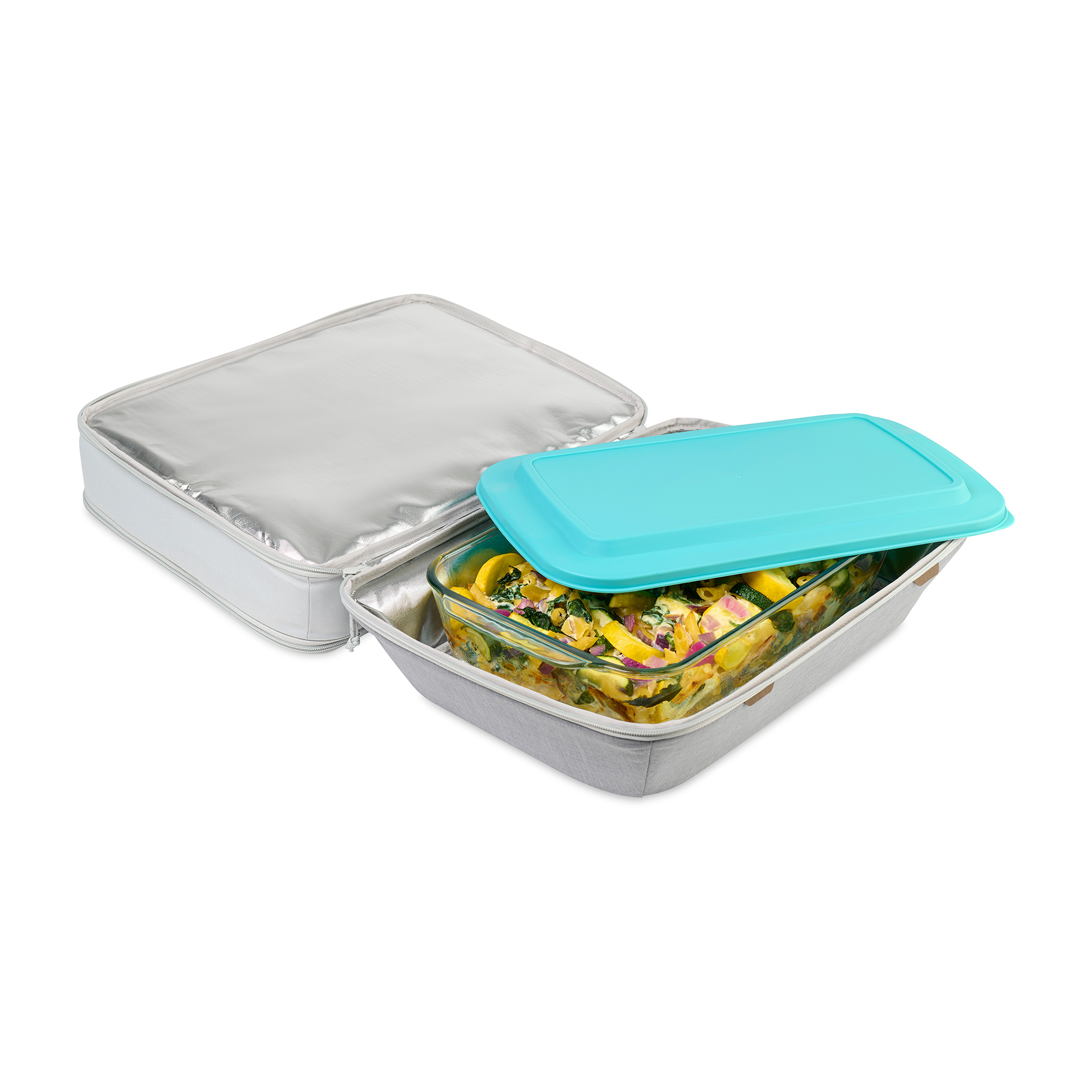Picture of Parkview Recycled rPET Insulated Dual Food Carrier - Greystone