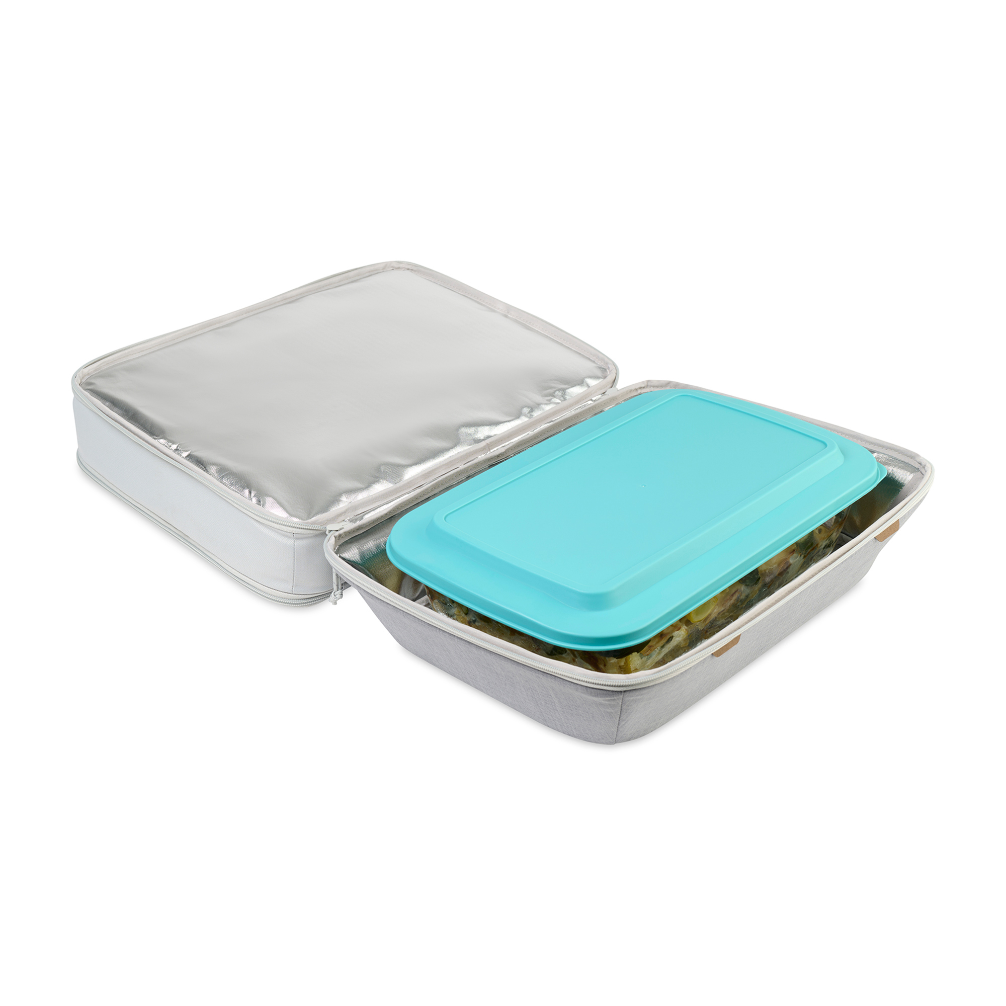 Picture of Parkview Recycled rPET Insulated Dual Food Carrier - Greystone
