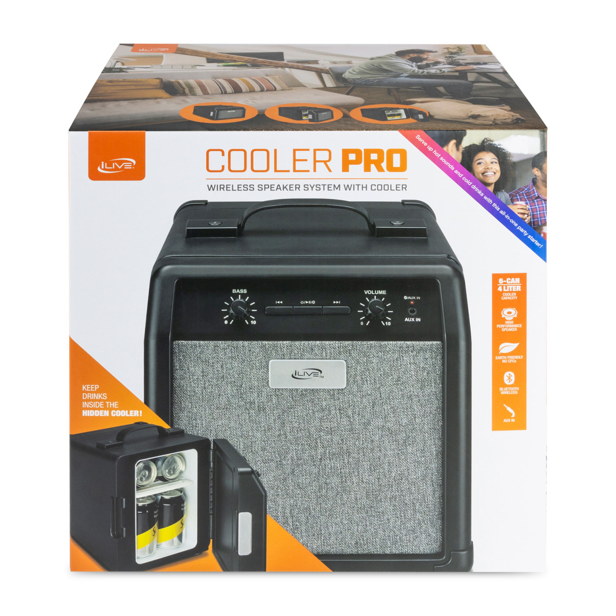 Picture of iLive Cooler Pro Wireless Cooler Speaker - Black
