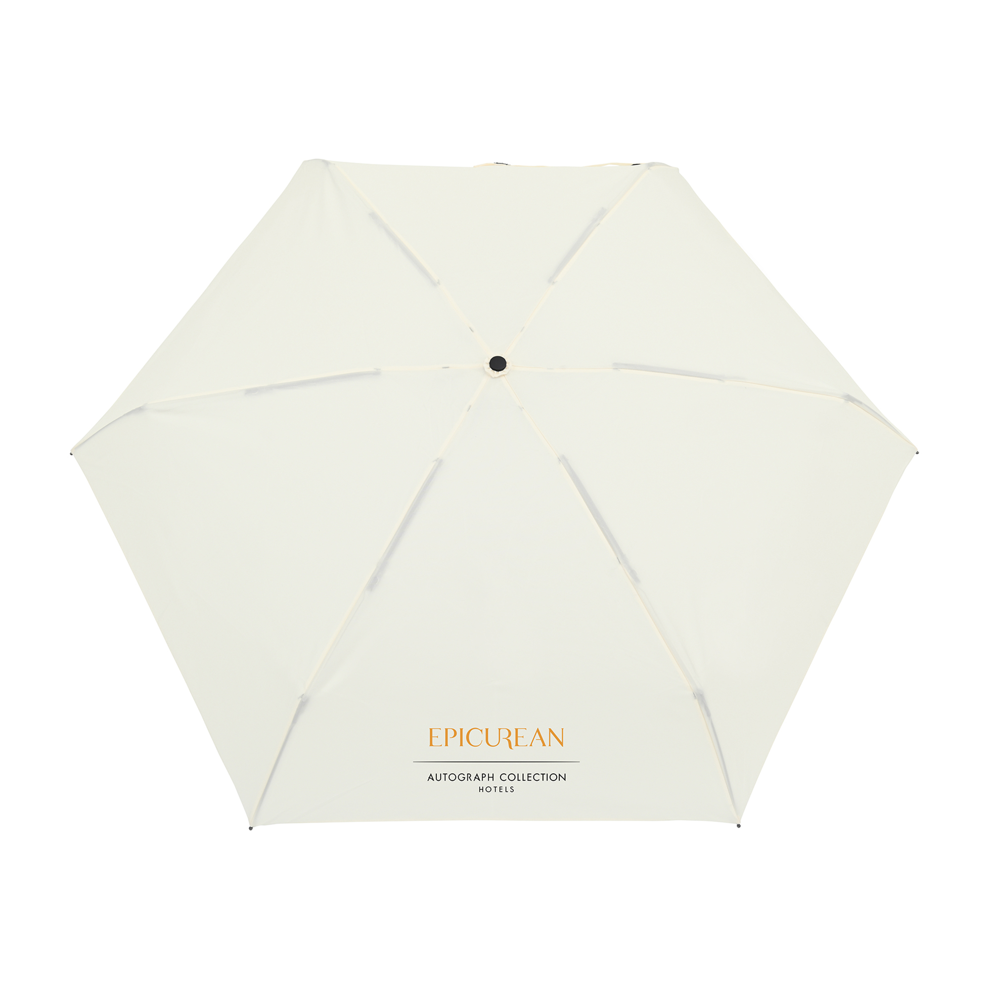 Picture of Elements 39" Recycled rPET Manual Mini Folding Umbrella - Cream