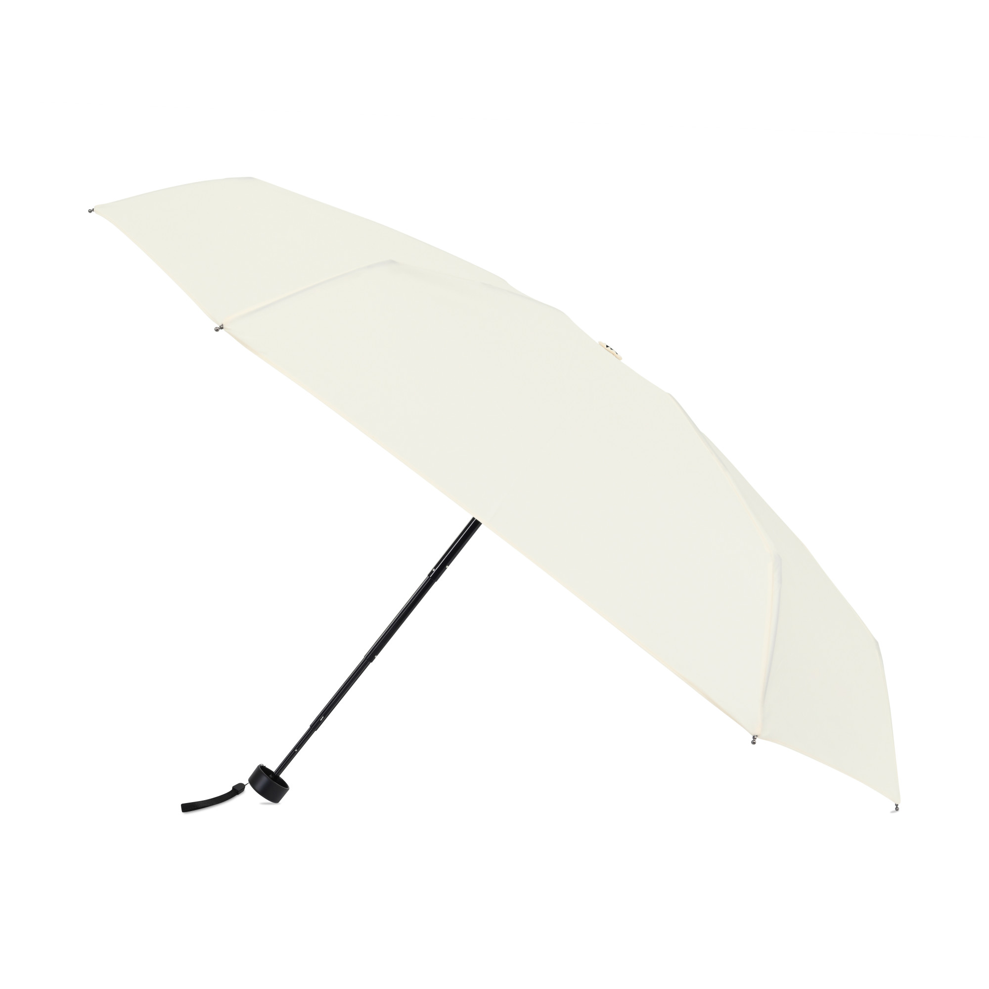 Picture of Elements 39" Recycled rPET Manual Mini Folding Umbrella - Cream