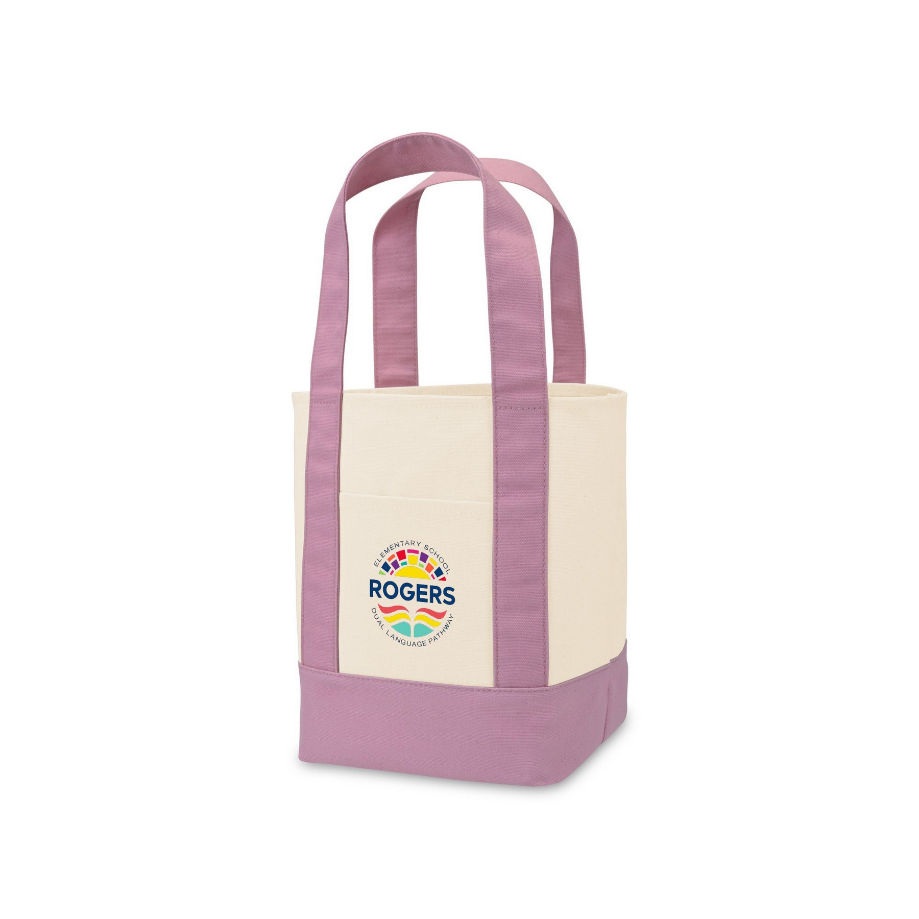Picture of Mini Canvas Tote - Pastel Pink