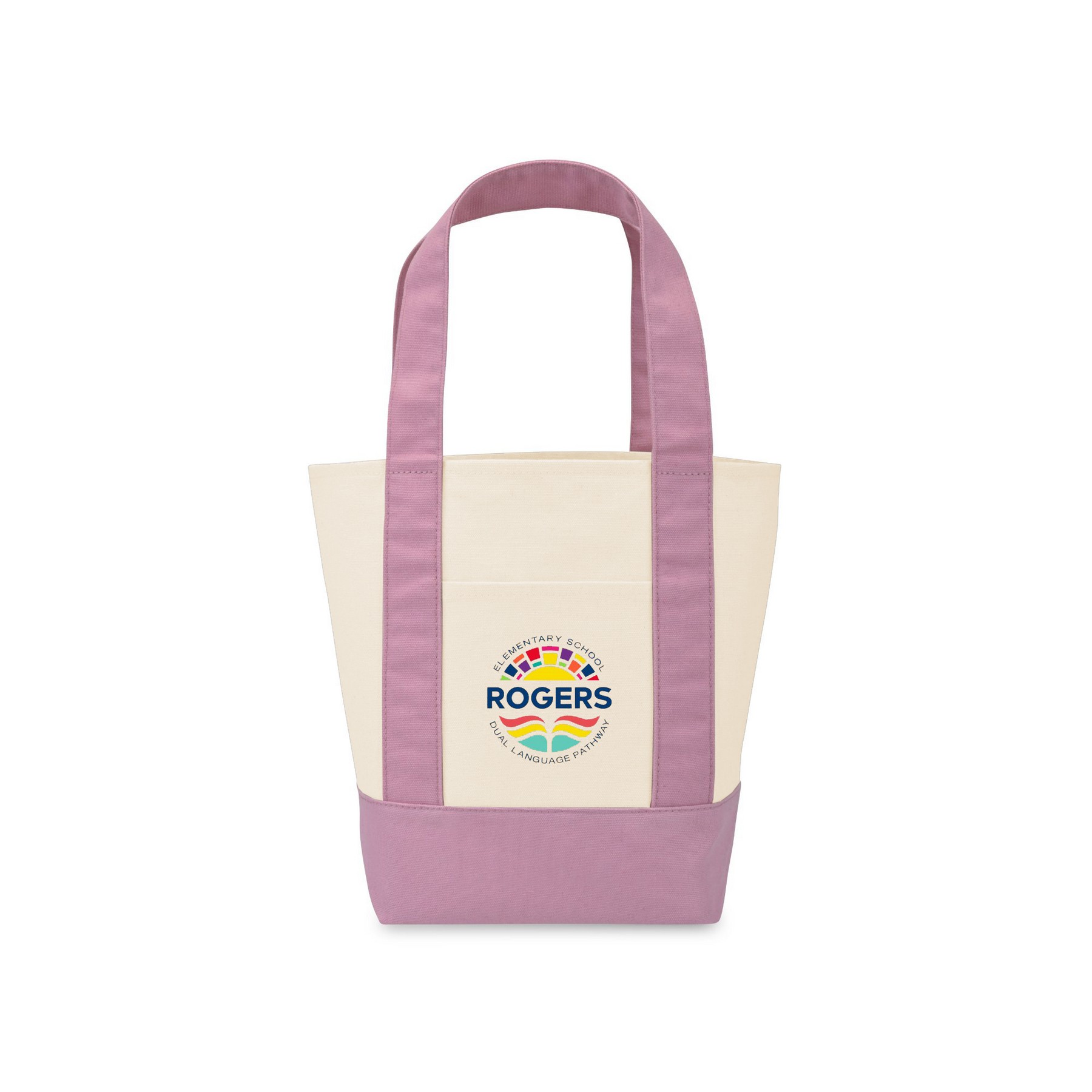 Picture of Mini Canvas Tote - Pastel Pink