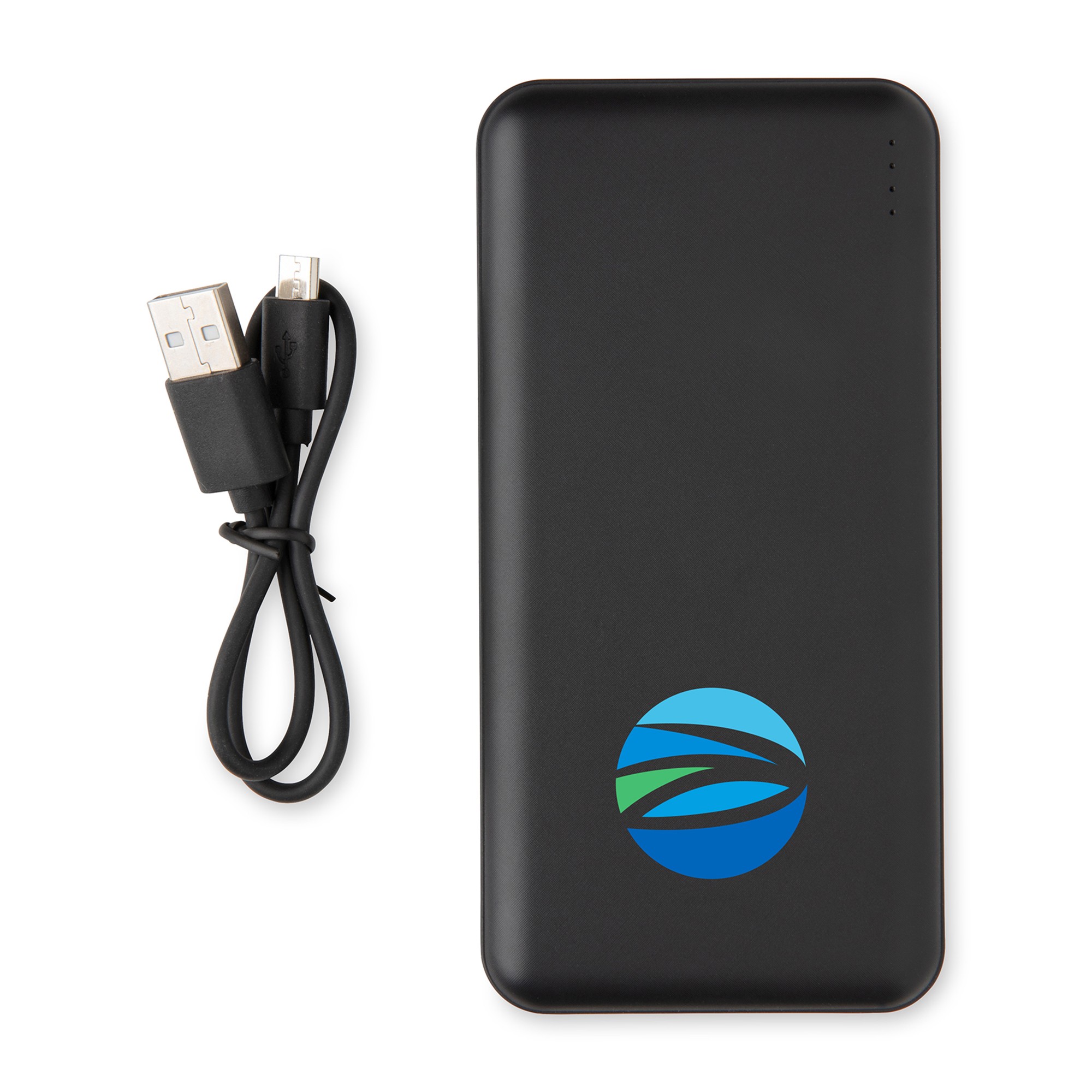 Picture of High Density 10.000 mAh Pocket Powerbank - Black