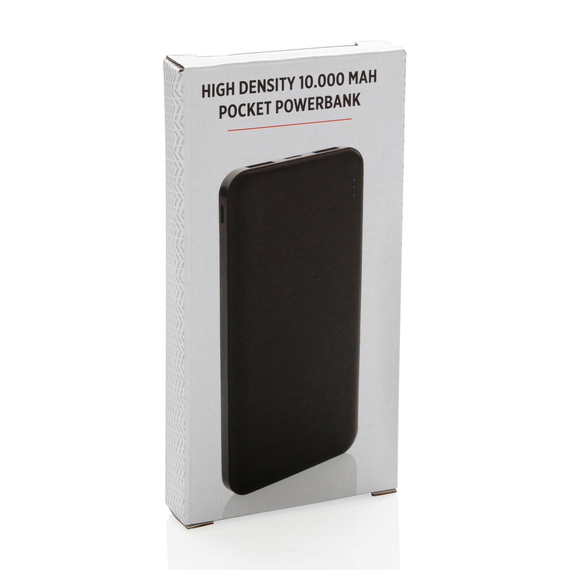 Picture of High Density 10.000 mAh Pocket Powerbank - Black