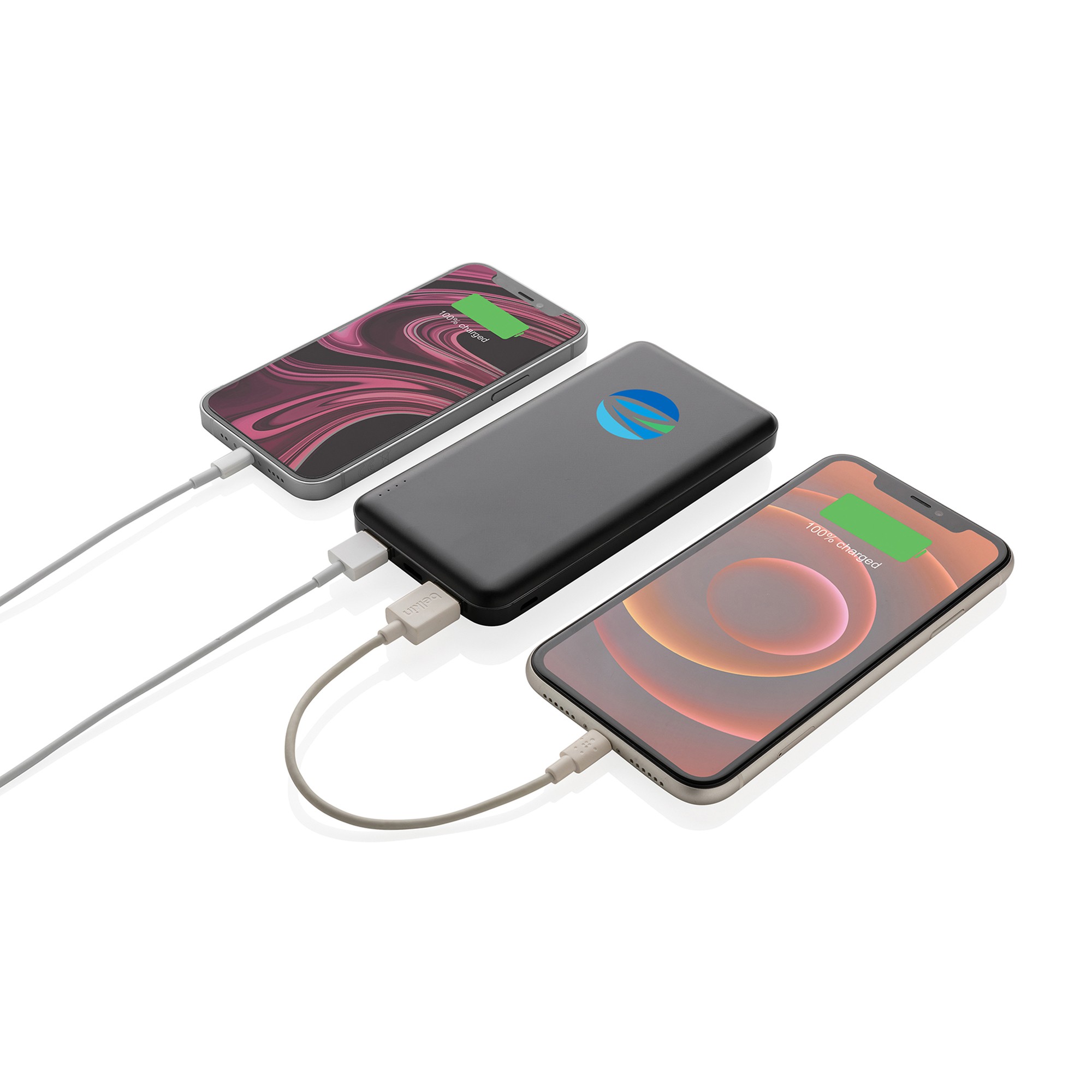 Picture of High Density 10.000 mAh Pocket Powerbank - Black
