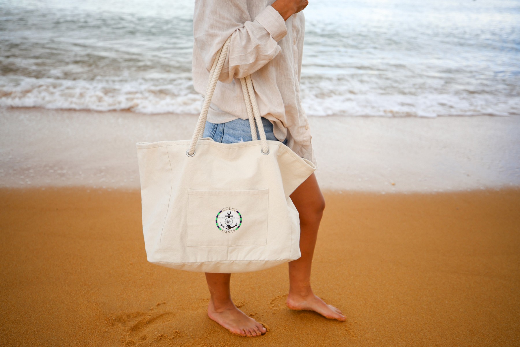 Picture of Bayside Recycled Cotton Boat Bag - AWARE - Natural